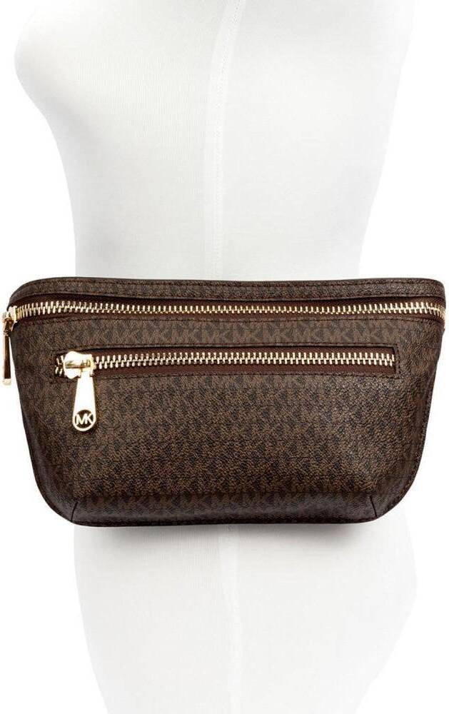 Поясна сумка Michael Kors з екошкіри 1159821390 (Коричневий One size) — фото 5