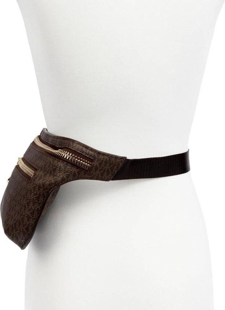Поясна сумка Michael Kors з екошкіри 1159821390 (Коричневий One size) — фото 7