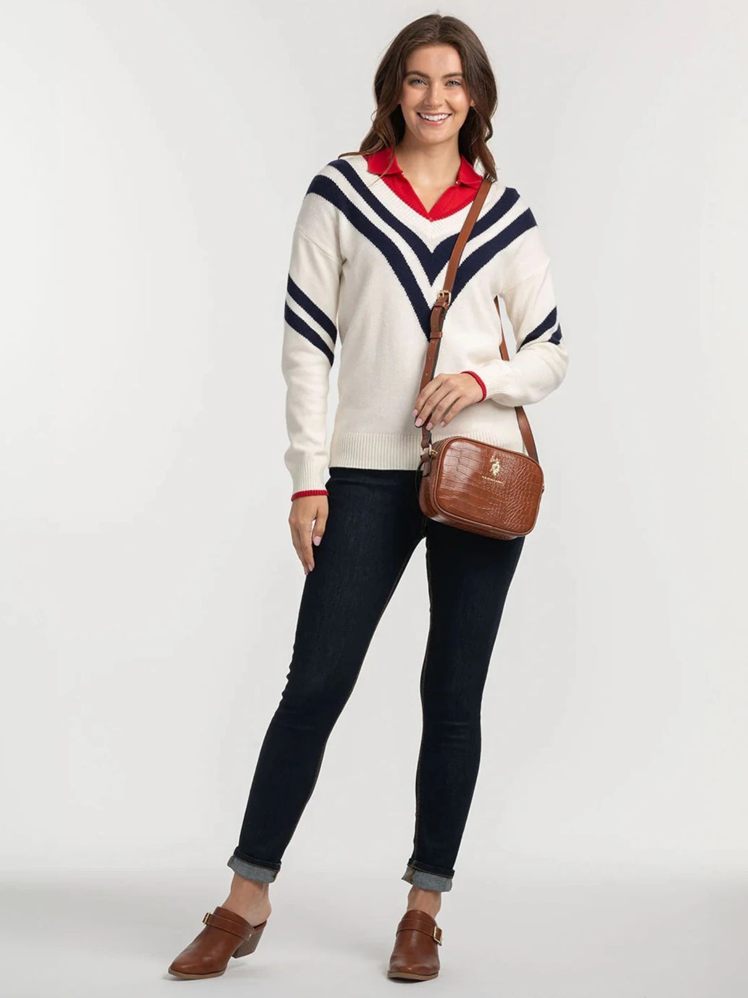 Жіноча сумка кроссбоді US Polo Assn з екошкіри 1159822651 (Коричневий One size) — фото 4