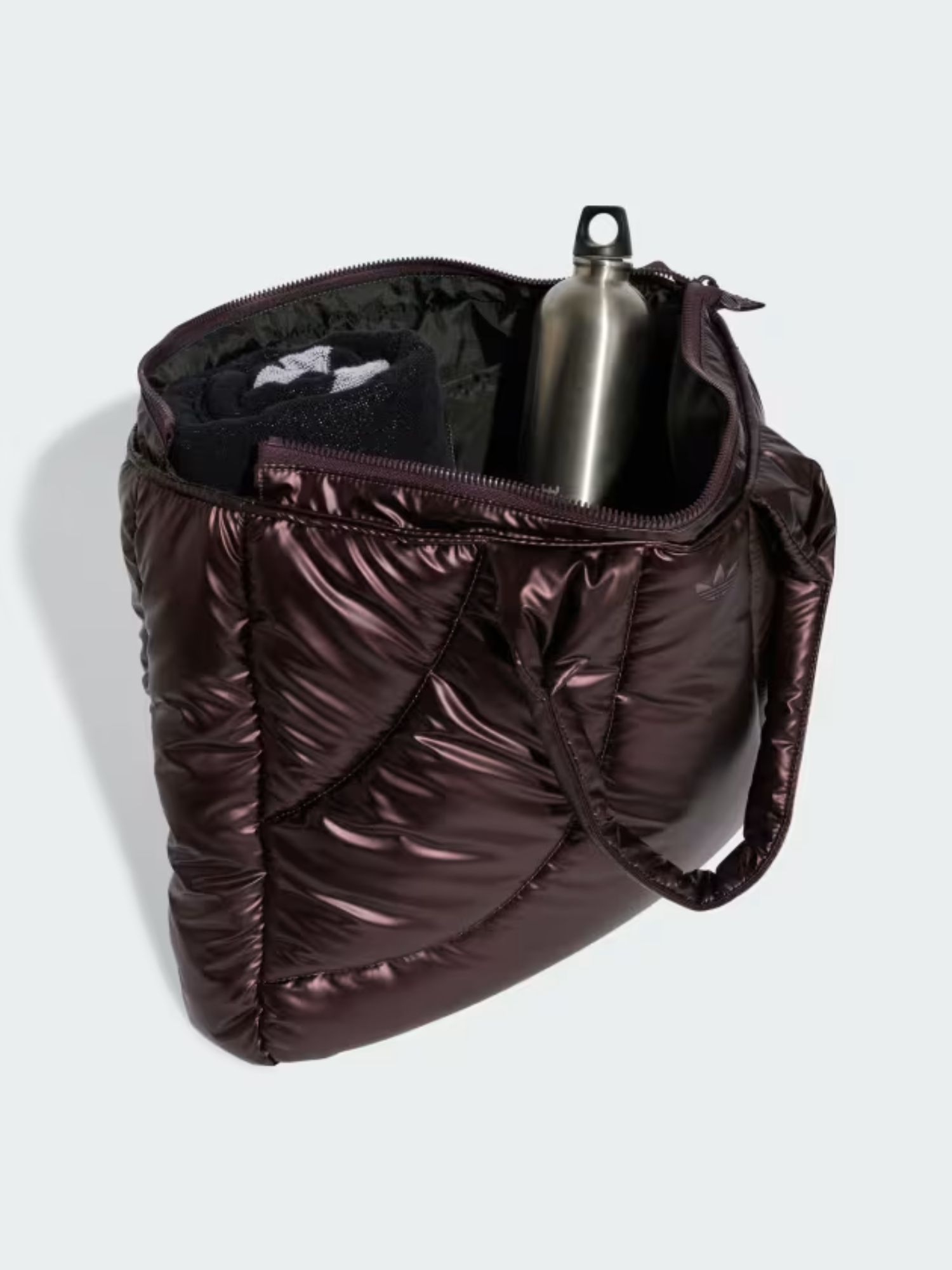 Сумка шопер Adidas Shopper Metallic Bag з логотипом спортивна 1159823380 (Бордовий One Size) — фото 7