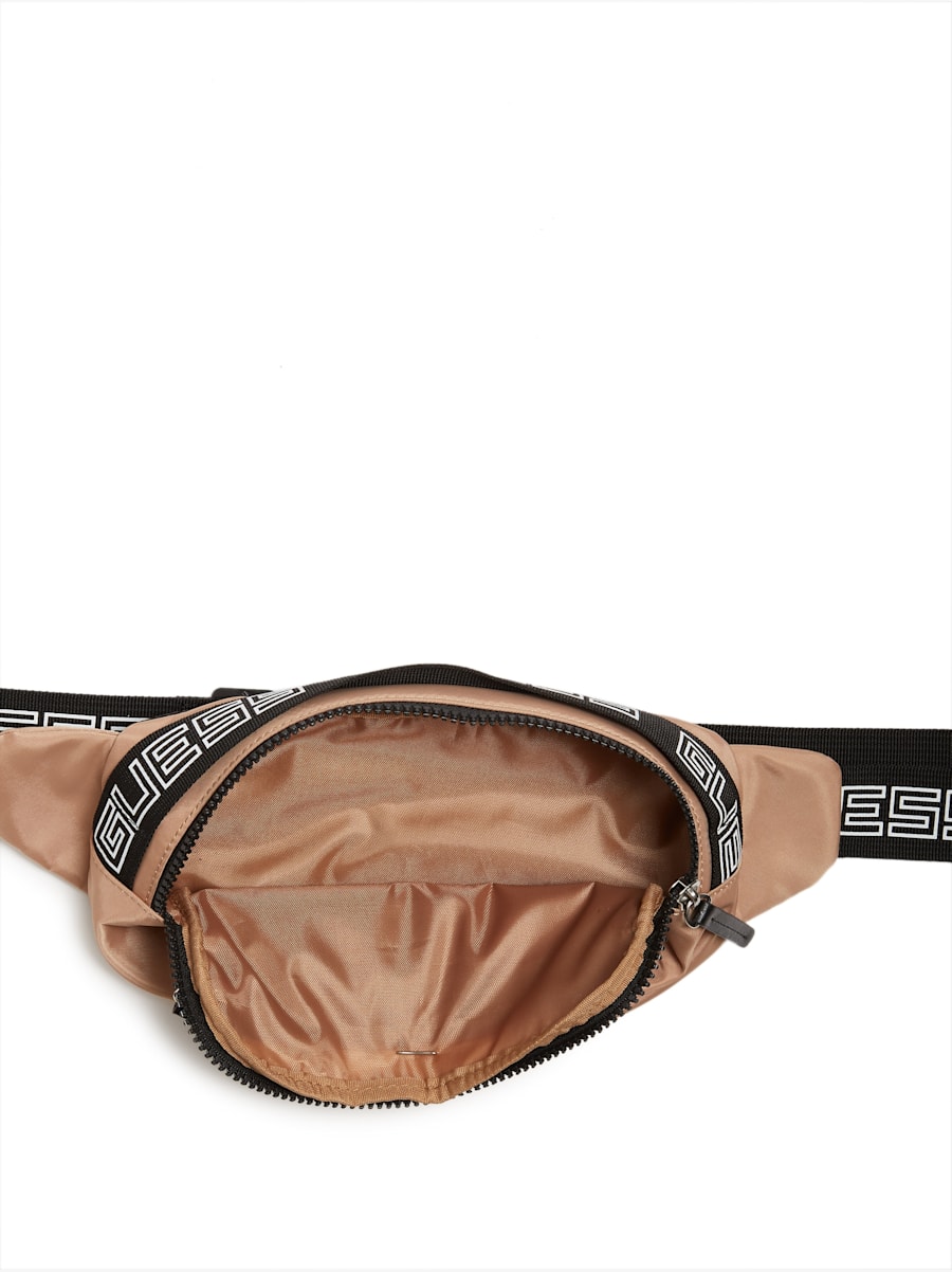 Поясна сумка Guess бананка з логотипом 1159826138 (Коричневий One Size) — фото 2