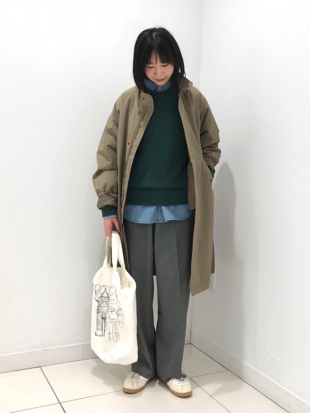 Сумка шоппер Uniqlo з малюнком 1159828676 (Молочний One size) — фото 9