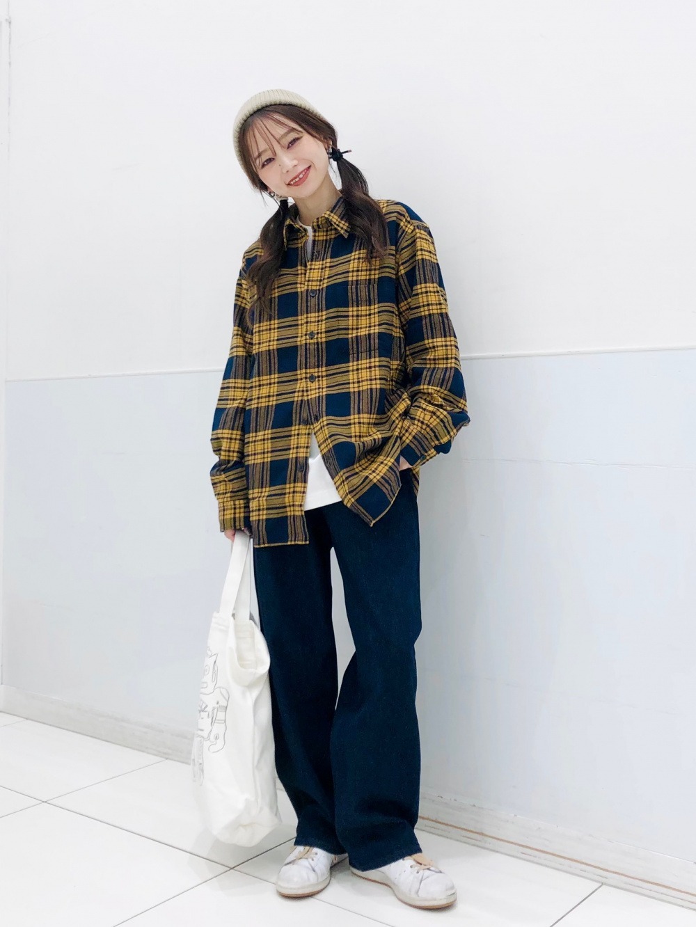 Сумка шоппер Uniqlo з малюнком 1159828676 (Молочний One size) — фото 11