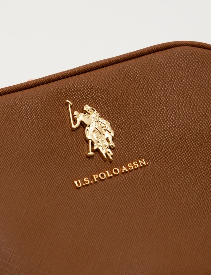 Жіноча сумка кроссбоді US Polo Assn з логотипом 1159830929 (Коричневий One size) — фото 5