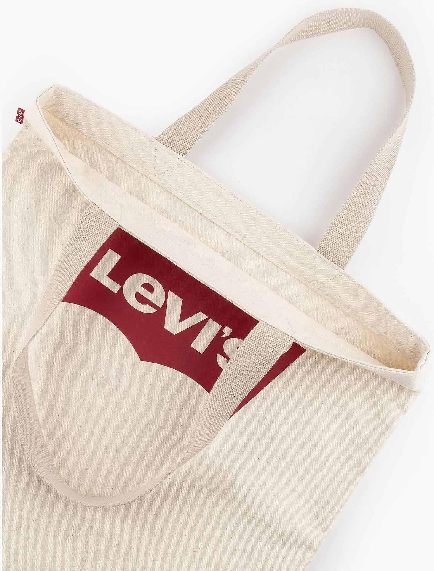 Сумка-шоппер Levi's з логотипом 1159831342 (Молочний One size) — фото 7