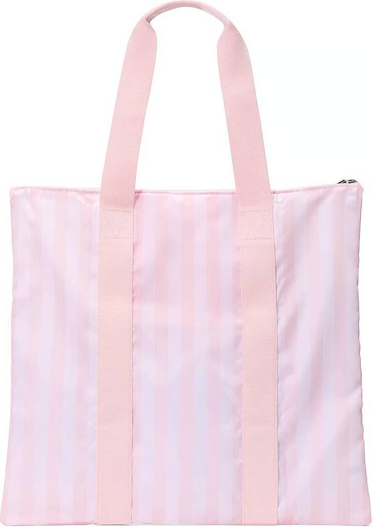 Сумка-шопер складана Victoria's Secret в смужку 1159838634 (Рожевий One size) — фото 5