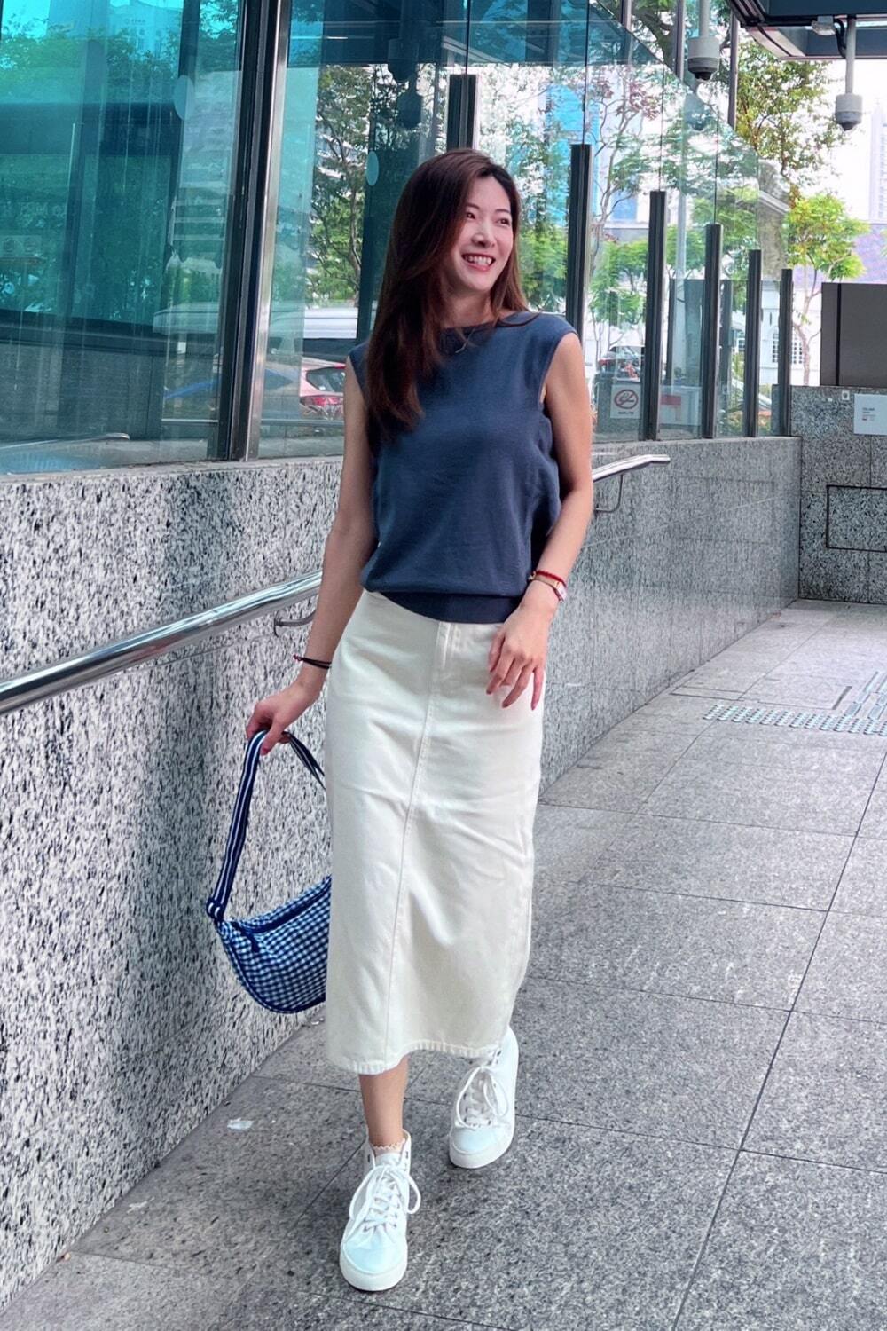 Сумка напівкругла UNIQLO через плече 1159838860 (Синій One size) — фото 9