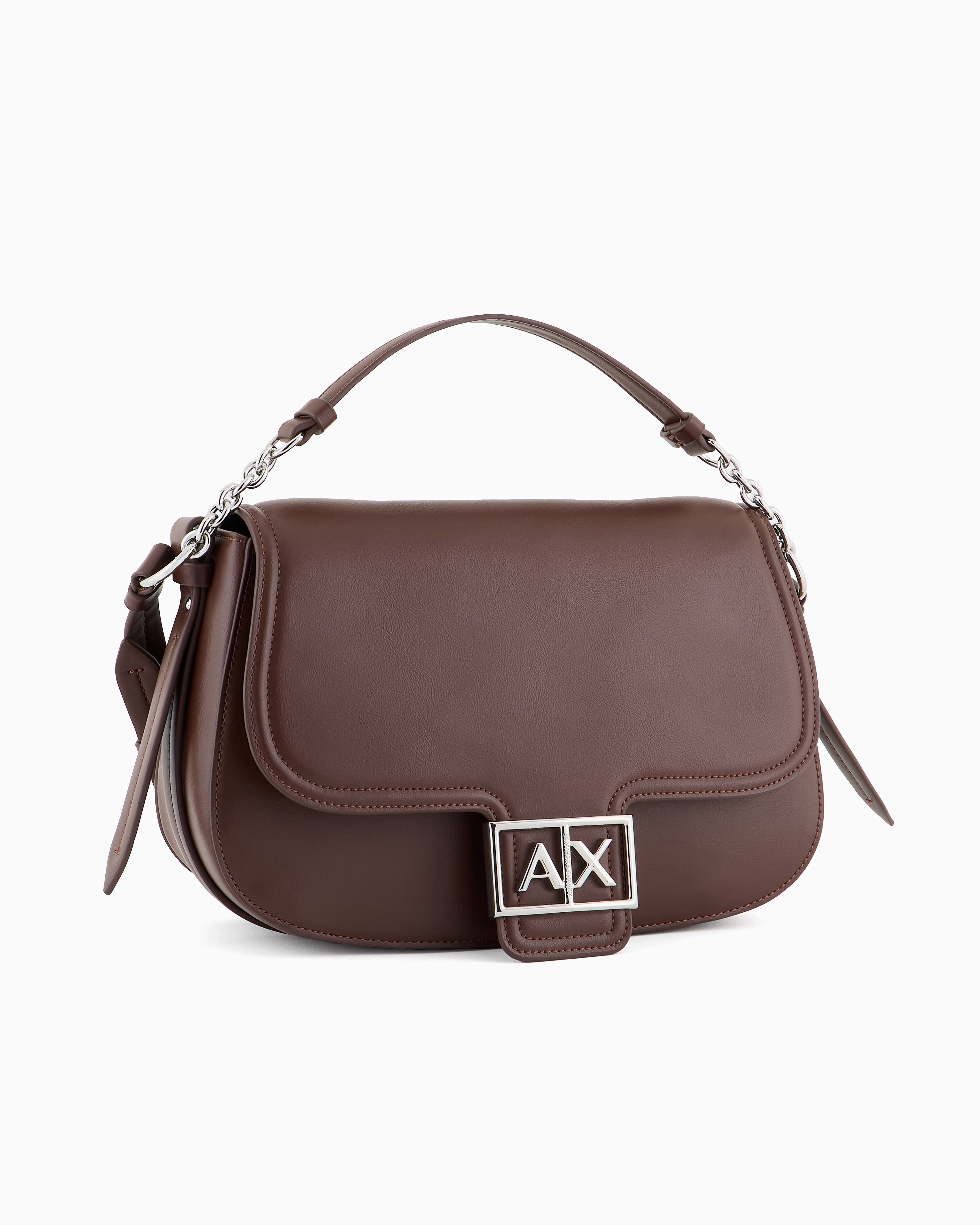 Жіноча сумка через плече з логотипом Armani Exchange 1159839055 (Коричневий One size) — фото 6