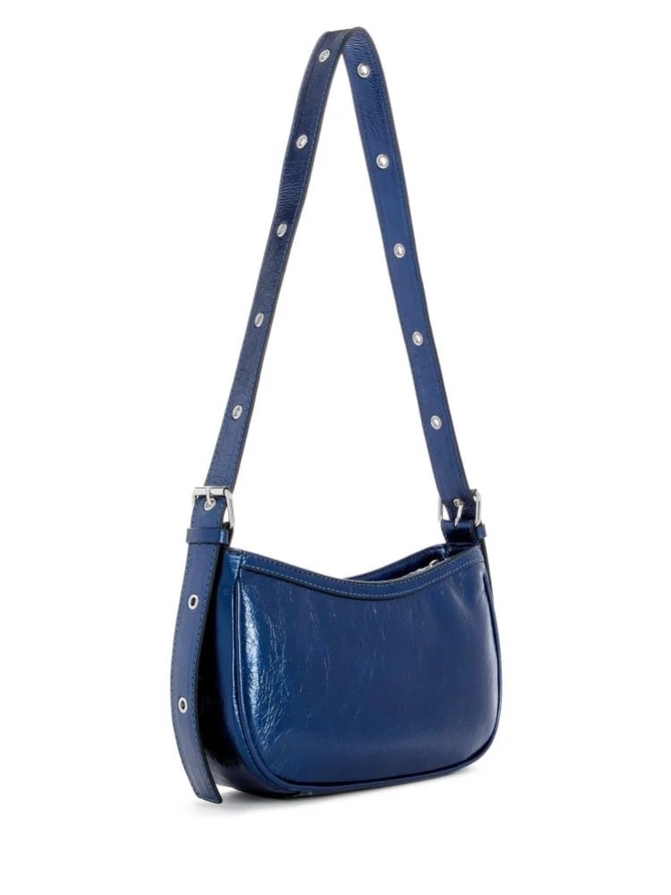 Сумка на плече Guess із лакованої екошкіри 1159840078 (Синій One size) — фото 3