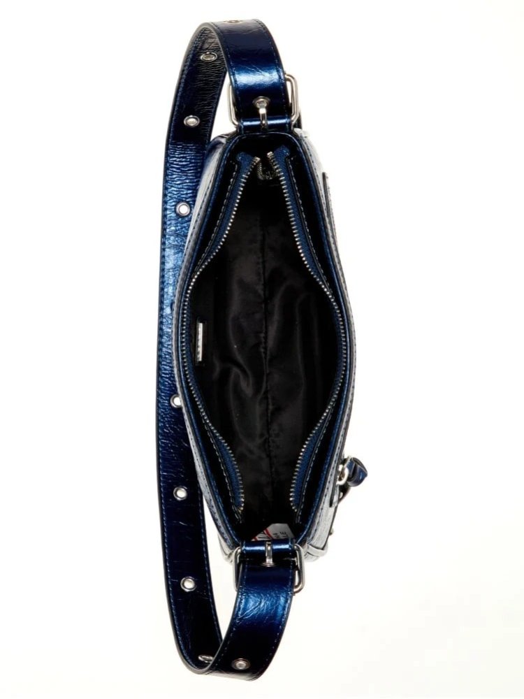 Сумка на плече Guess із лакованої екошкіри 1159840078 (Синій One size) — фото 4