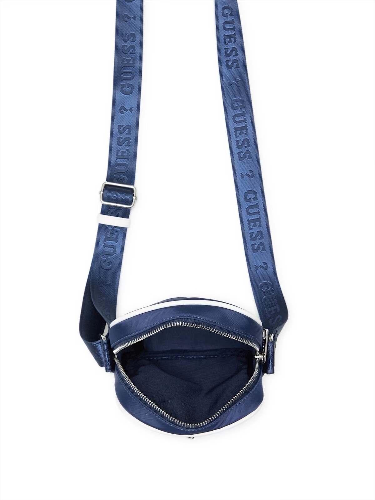 Нейлонова сумка через плече Stripe Crossbody Guess кроссбоді 1159844494 Синій — фото 5