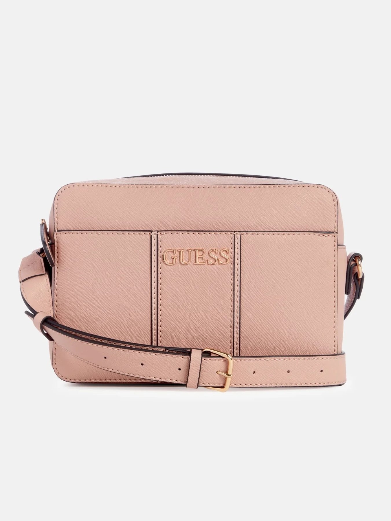Стильний жіночий набір ZADORA Guess сумка кроссбоді та гаманець 1159845105 Рожевий — фото 2