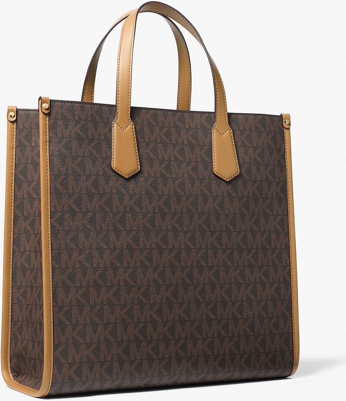 Жіночий комплект Michael Kors сумка тоут та шкіряний гаманець 1159845165 Коричневий — фото 5