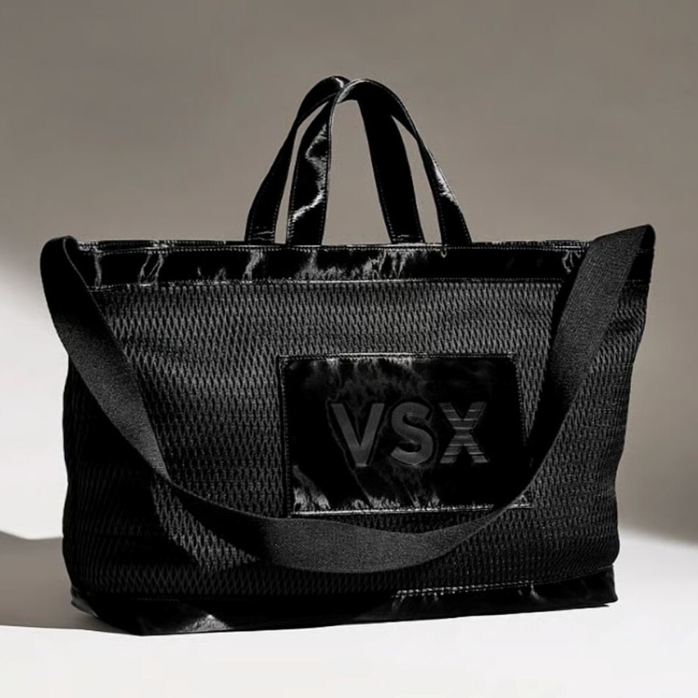 Сумка-шоппер Victorias Secret VSX на блискавці 1159845544 Чорний — фото 6