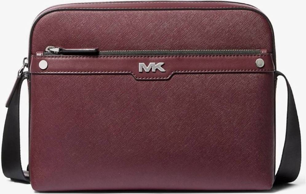 Чоловічий набір Rivington Michael Kors кроссбоді та картхолдер 1159845719 Бордовий — фото 3