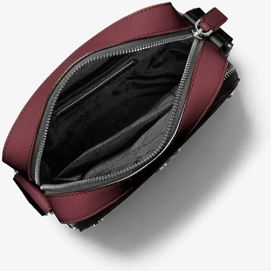 Чоловічий набір Rivington Michael Kors кроссбоді та картхолдер 1159845719 Бордовий — фото 5