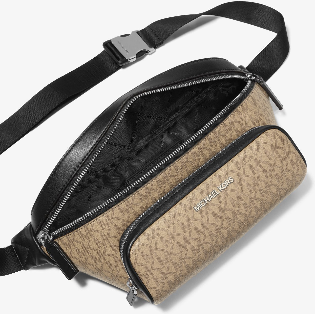 Чоловічий набір Cooper Michael Kors поясна сумка та чохол для навушників 1159845763 Коричневий — фото 4