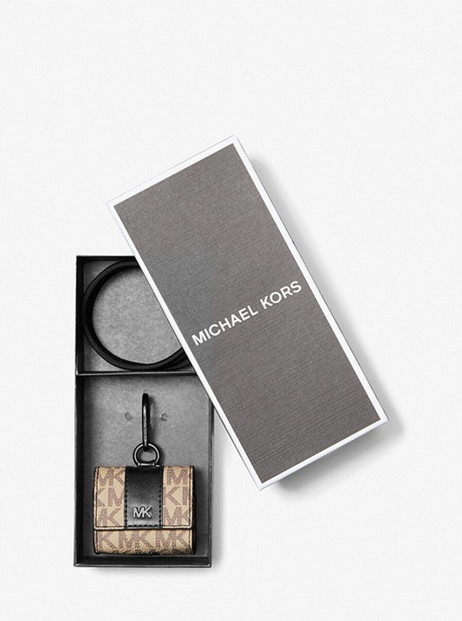 Чоловічий набір Cooper Michael Kors поясна сумка та чохол для навушників 1159845763 Коричневий — фото 7