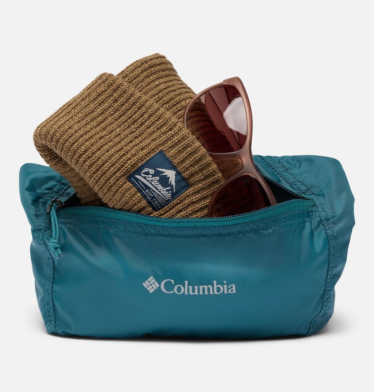 Стильна поясна сумка Columbia на блискавці 1159846810 Бірюзовий — фото 4