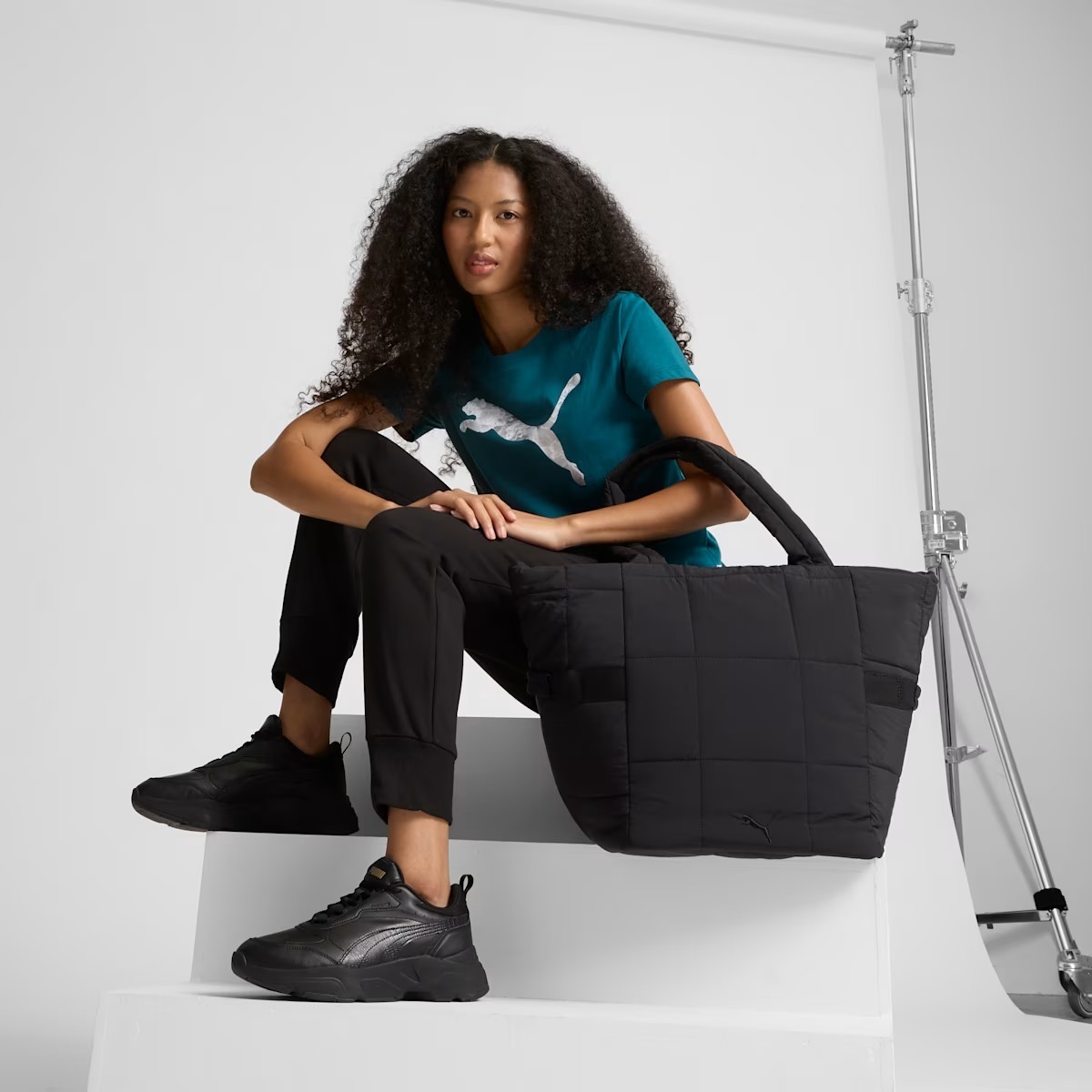 Текстильна сумка-шоппер Puma 1159847816 Чорний — фото 4