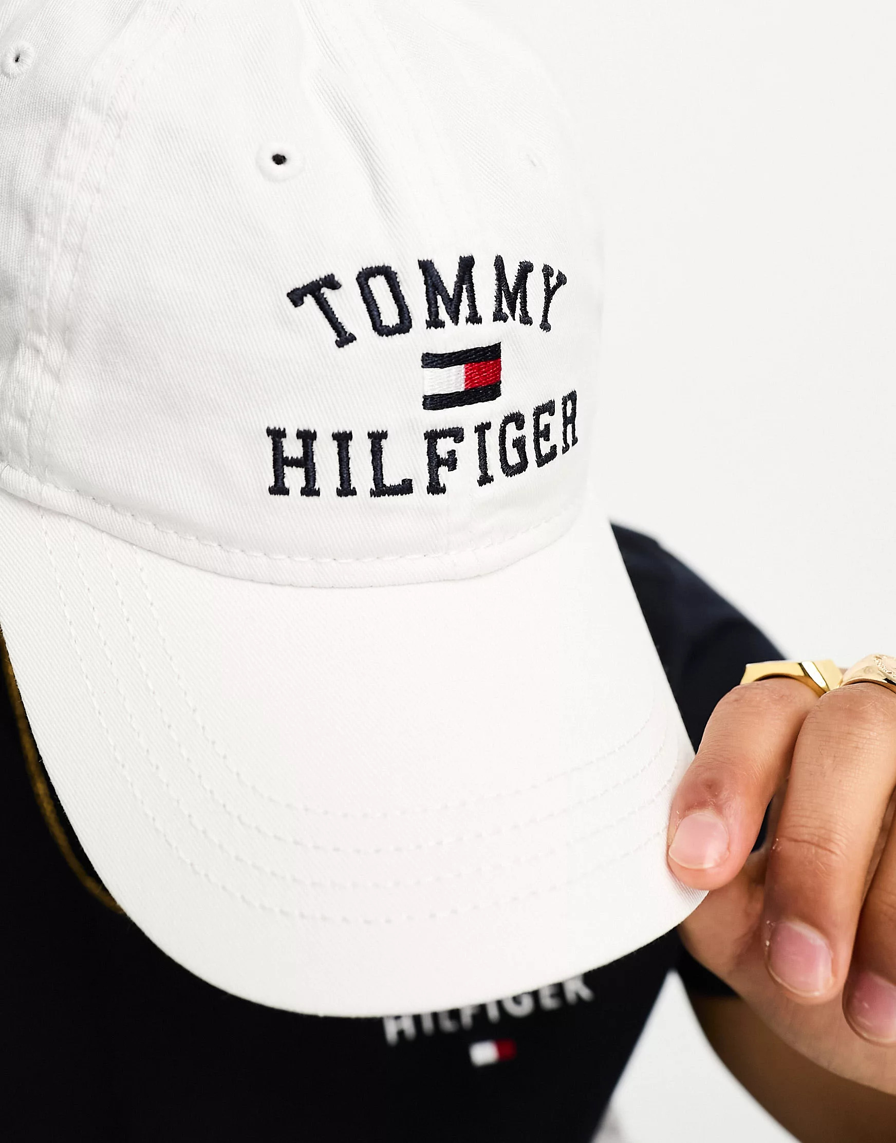Бейсболка Tommy Hilfiger кепка унісекс 1159759735 (Білий, One size) — фото 7