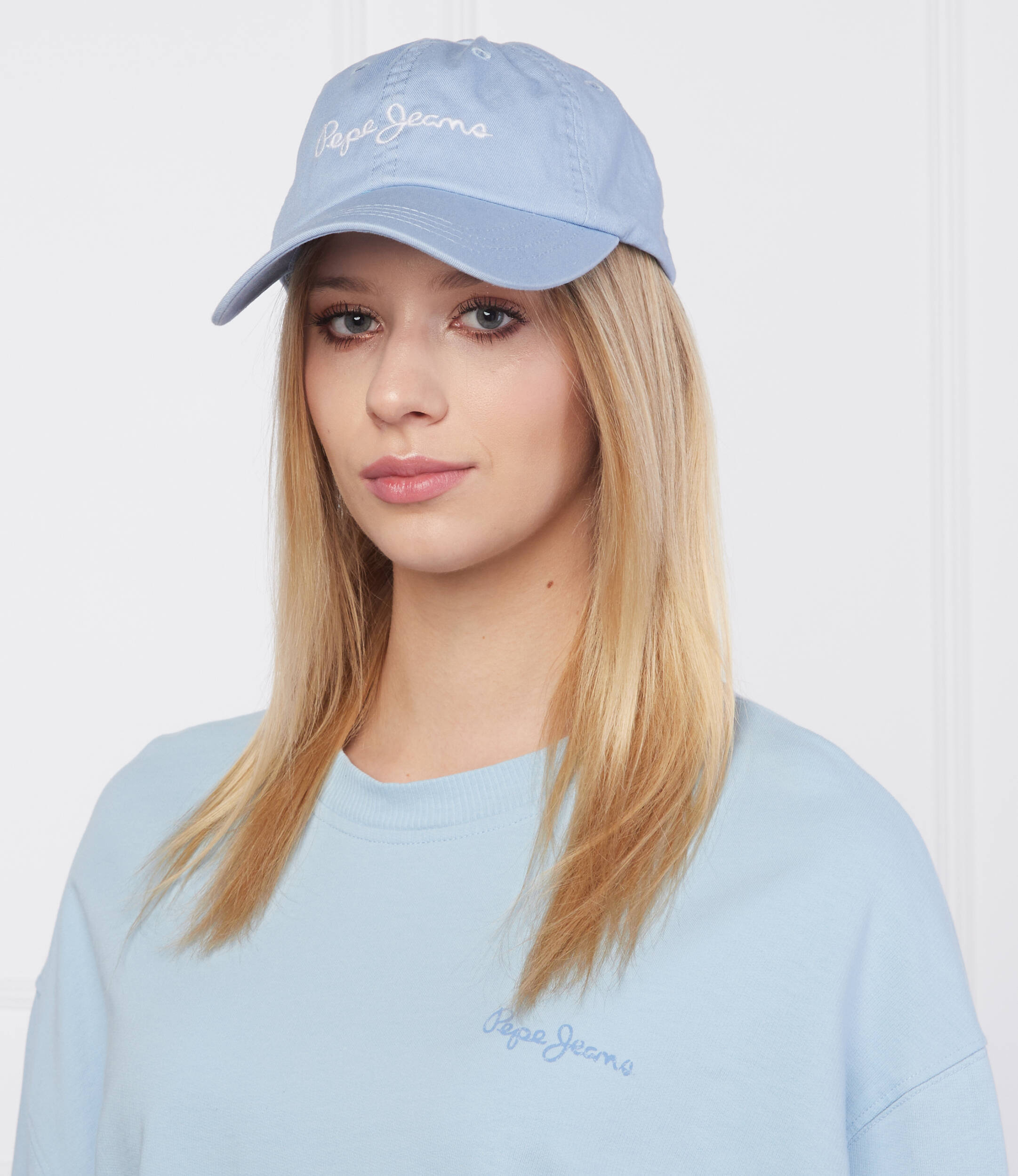 Жіноча кепка Pepe Jeans London з логотипом 1159779759 (Блакитний, One size) — фото 8