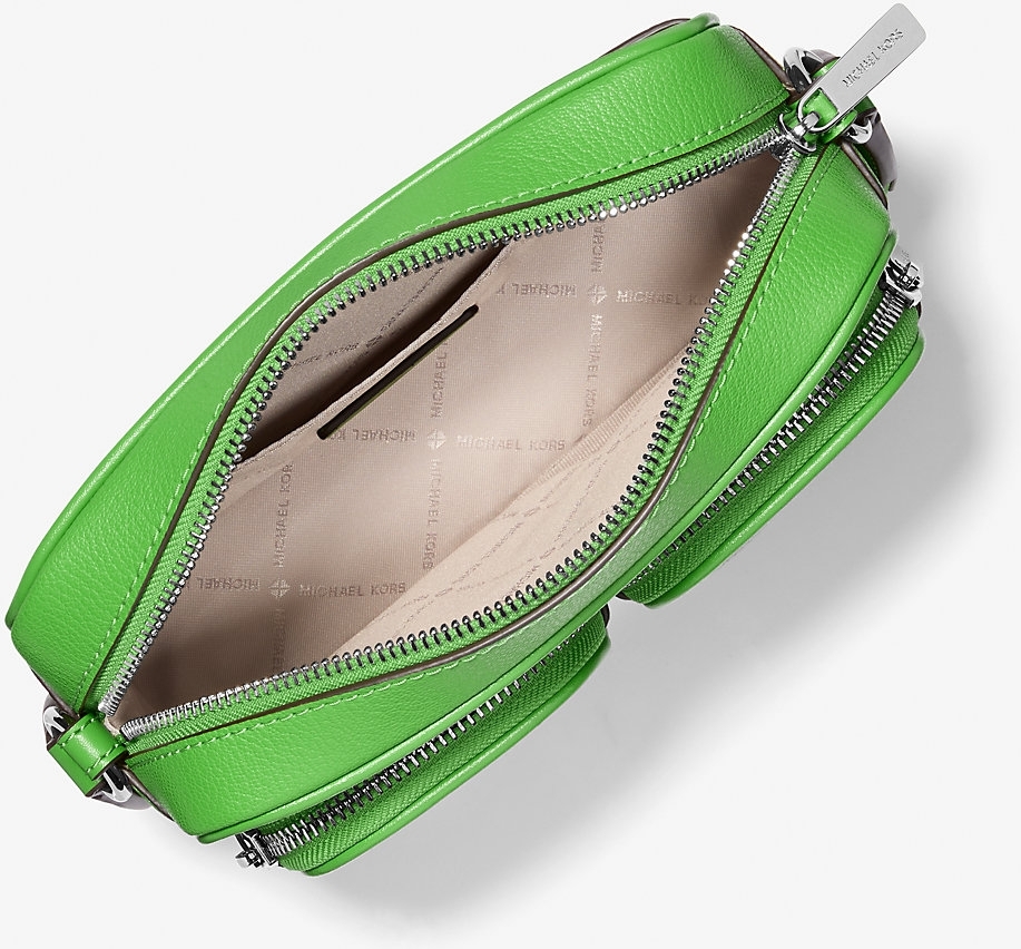 Шкіряна сумка кроссбоді з гаманцем та кейсом для навушників Jet Set Item Michael Kors 1159852167 Зелений — фото 6
