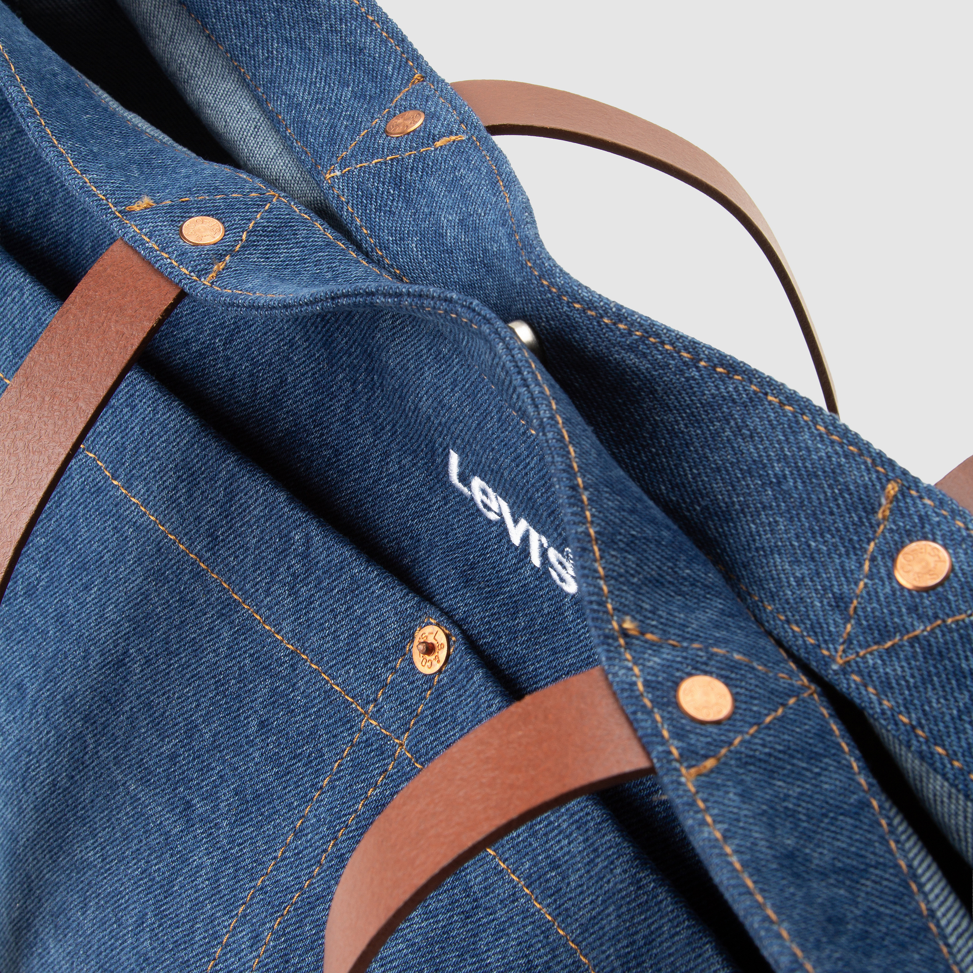 Сумка-шоппер Levi's з логотипом 1159855727 Синій — фото 6