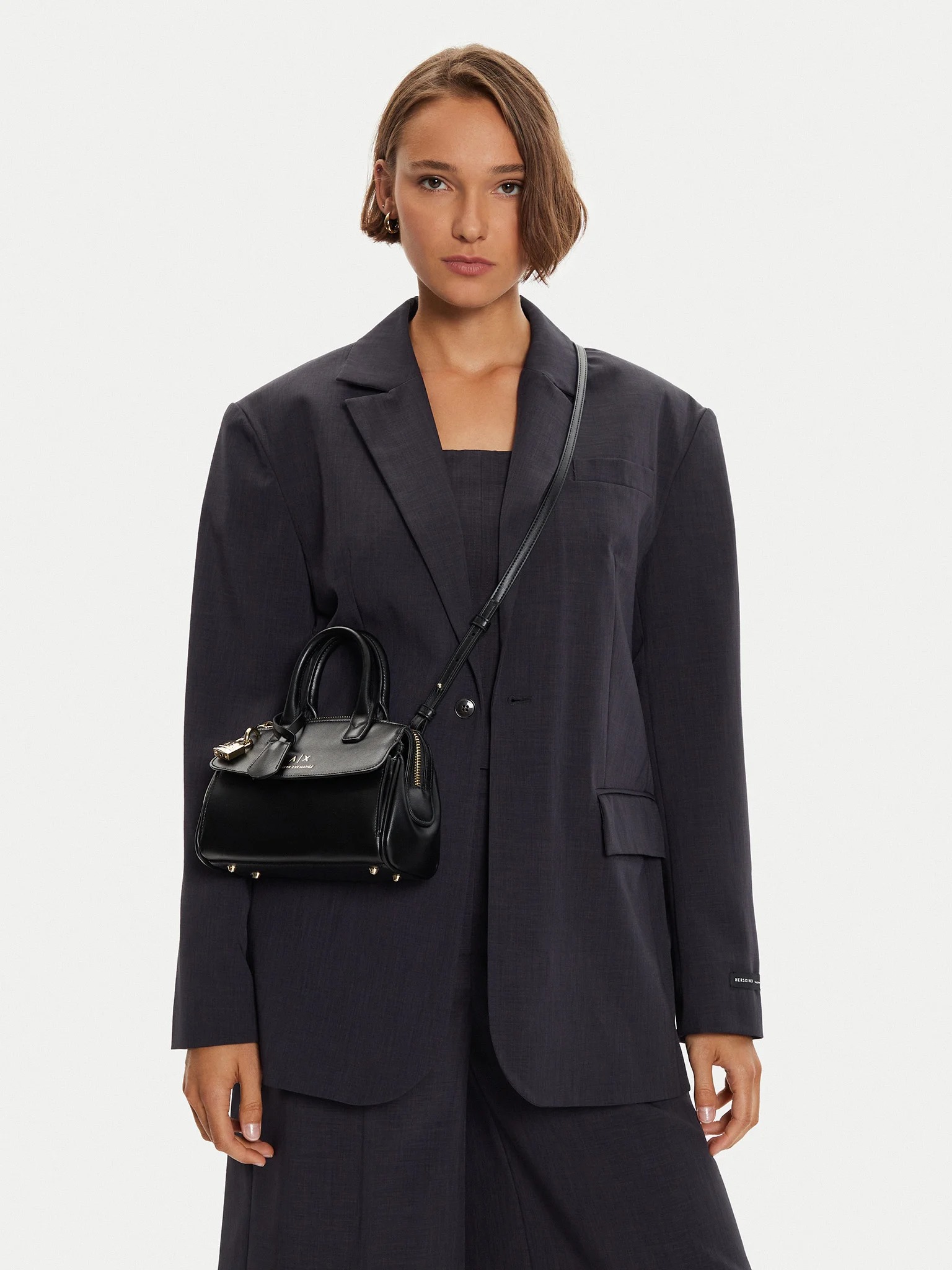 Жіночий набір Armani Exchange сумка та гаманець 1159859074 Чорний — фото 4