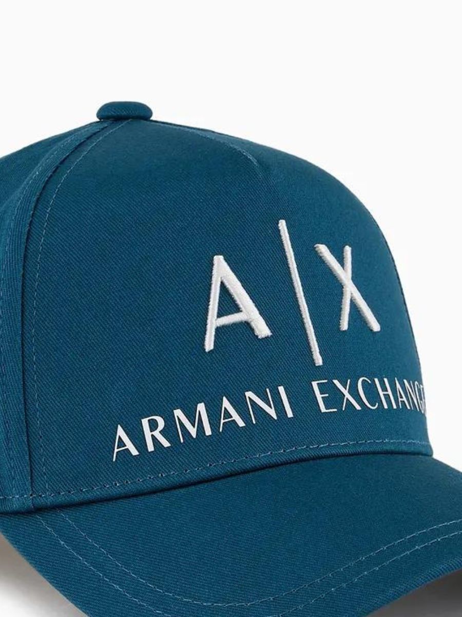 Стильна кепка Armani Exchange бейсболка з логотипом 1159812611 (Білий/синій, One size) — фото 4