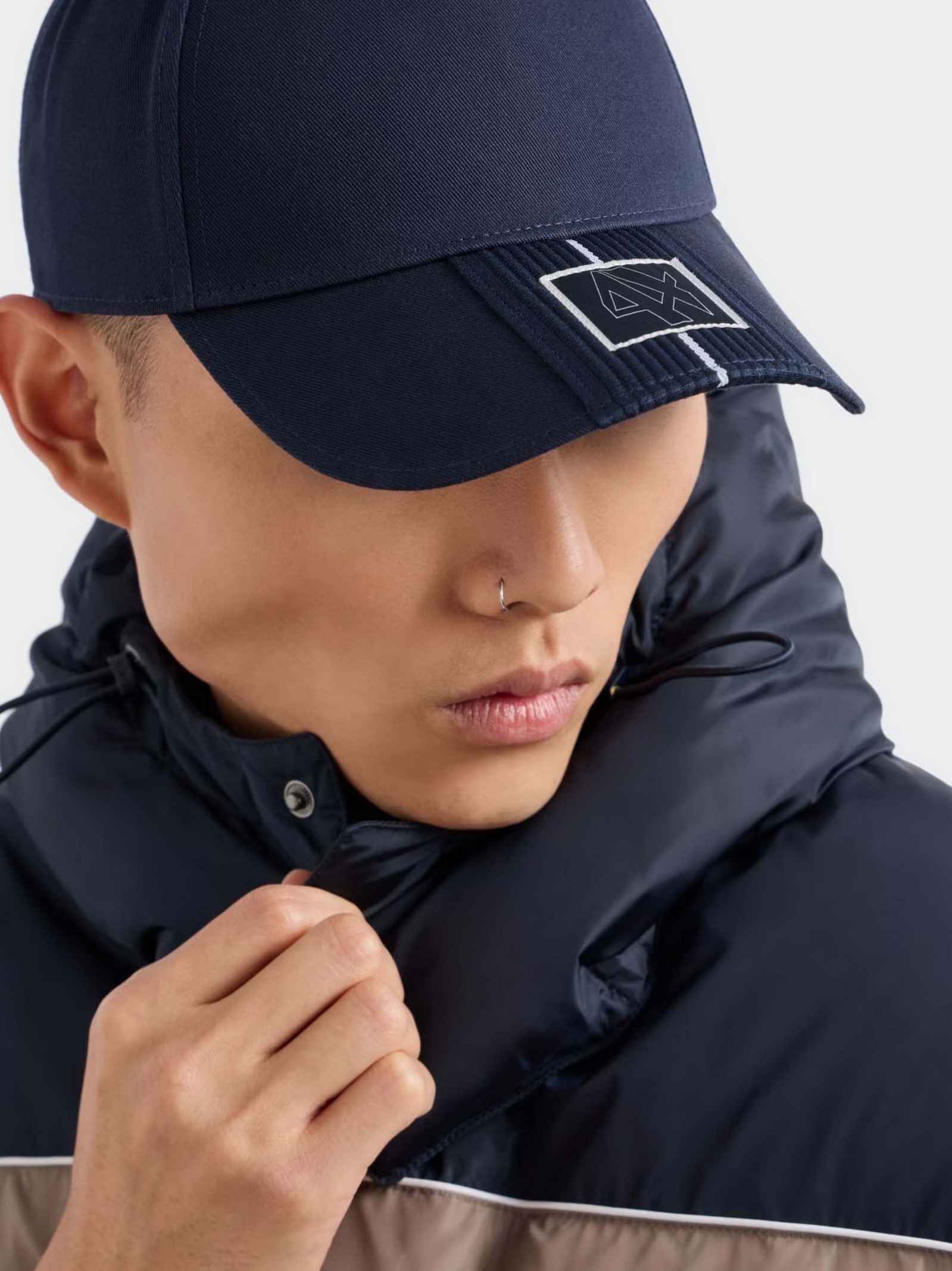 Стильна кепка бейсболка Armani Exchange 1159841334 (Синій One size) — фото 5