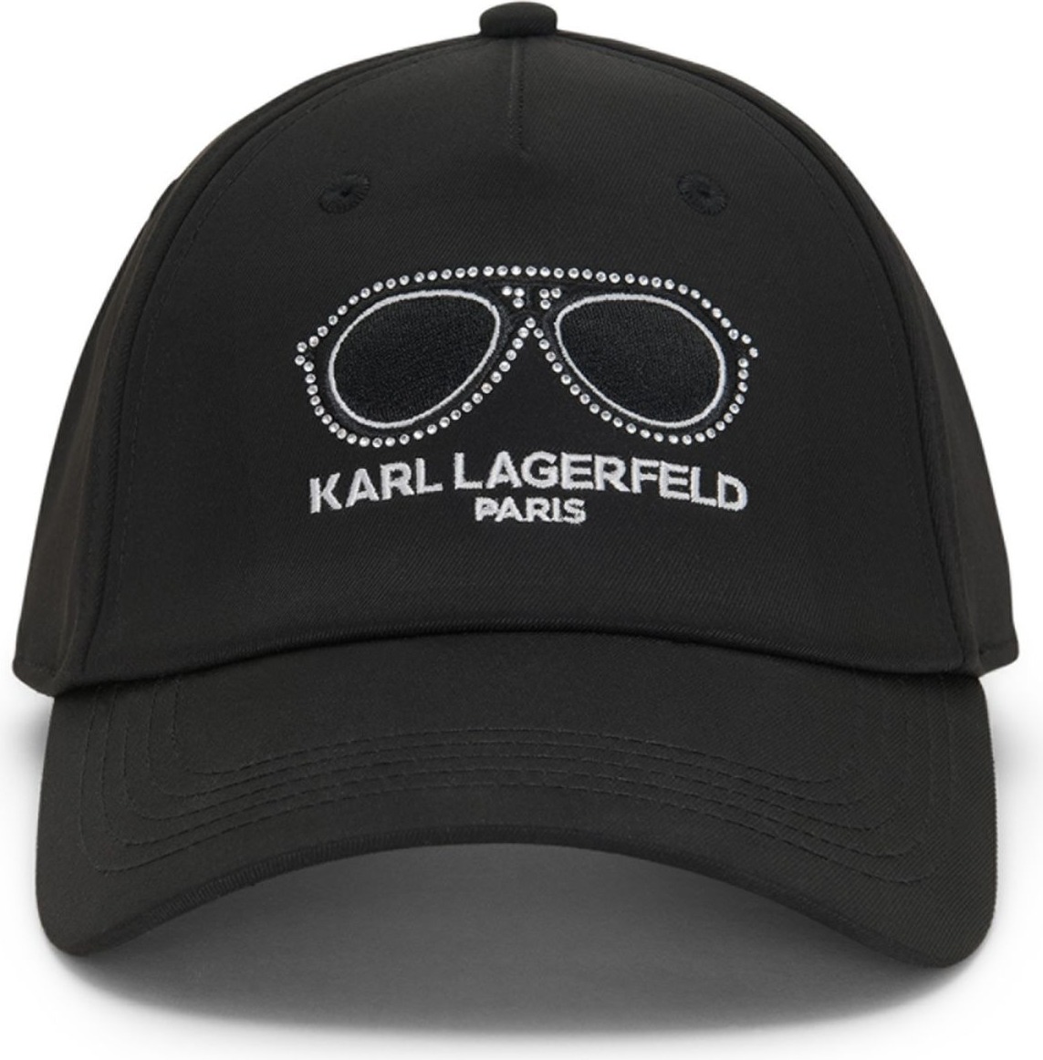 Кепка Karl Lagerfeld Paris бейсболка з логотипом зі страз 1159846301 (Чорний One Size) — фото 3