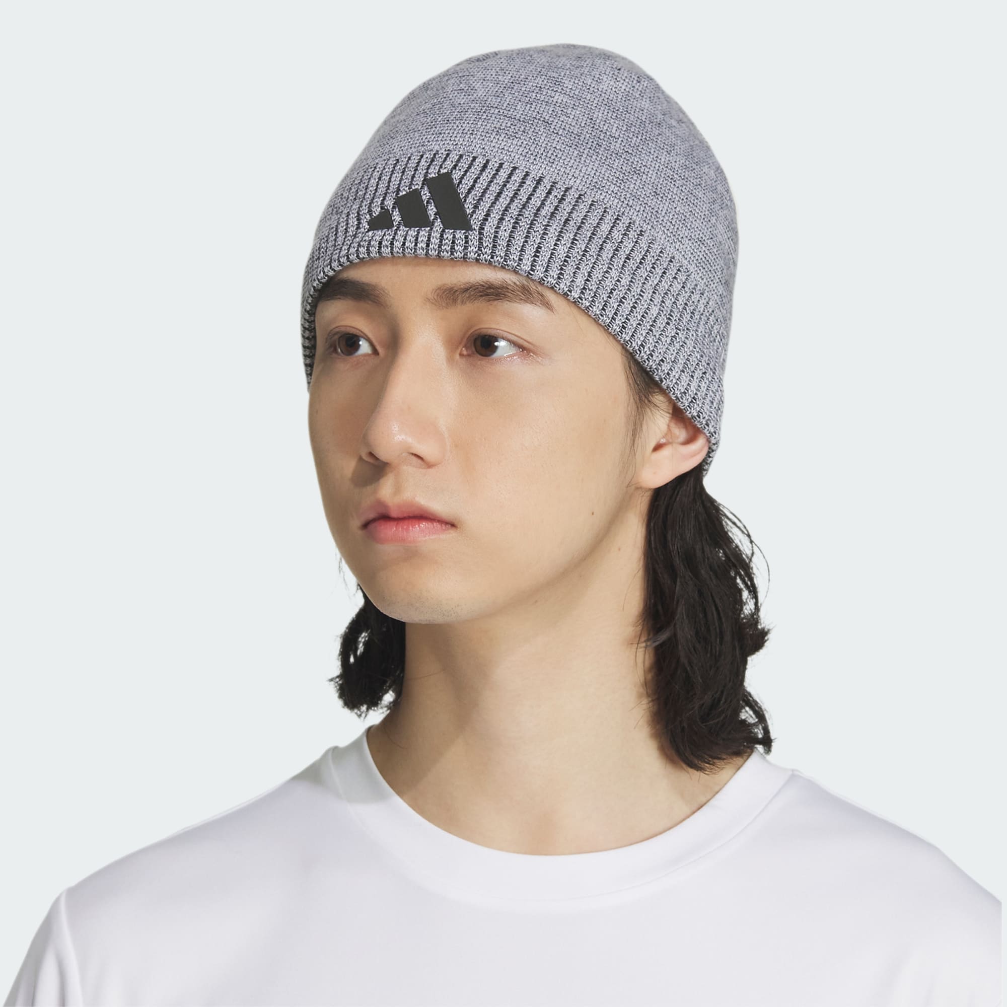 В'язана шапка-біні Adidas з логотипом 1159852325 (Сірий One size) — фото 7