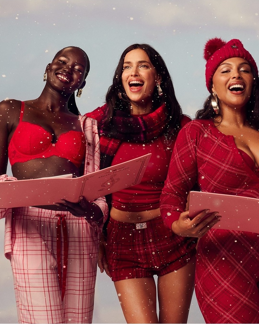 В'язана шапка Victorias Secret з помпоном 1159856975 (Червоний One size) — фото 10