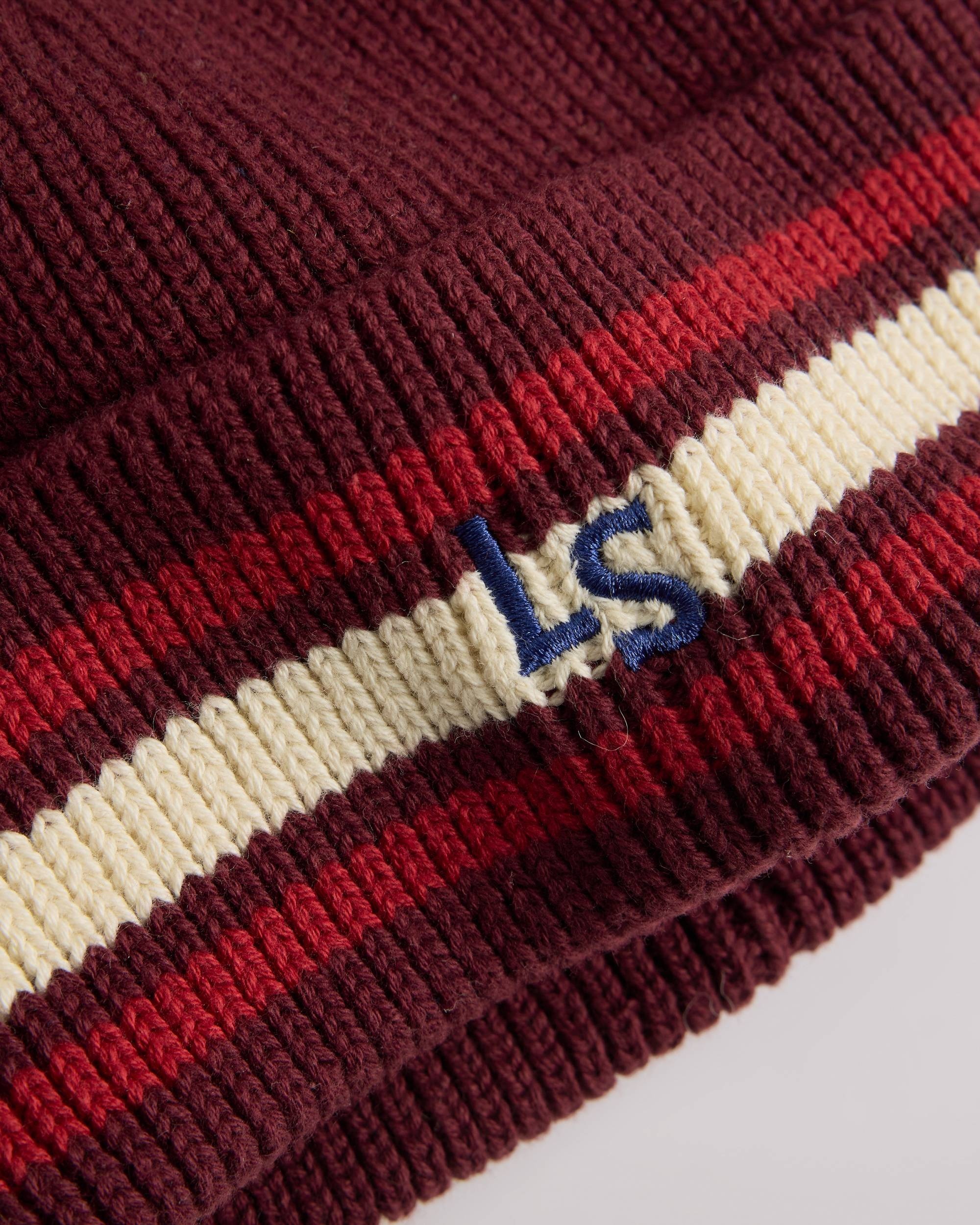 В'язана шапка Levi's 1159857526 (Бордовий One size) — фото 4