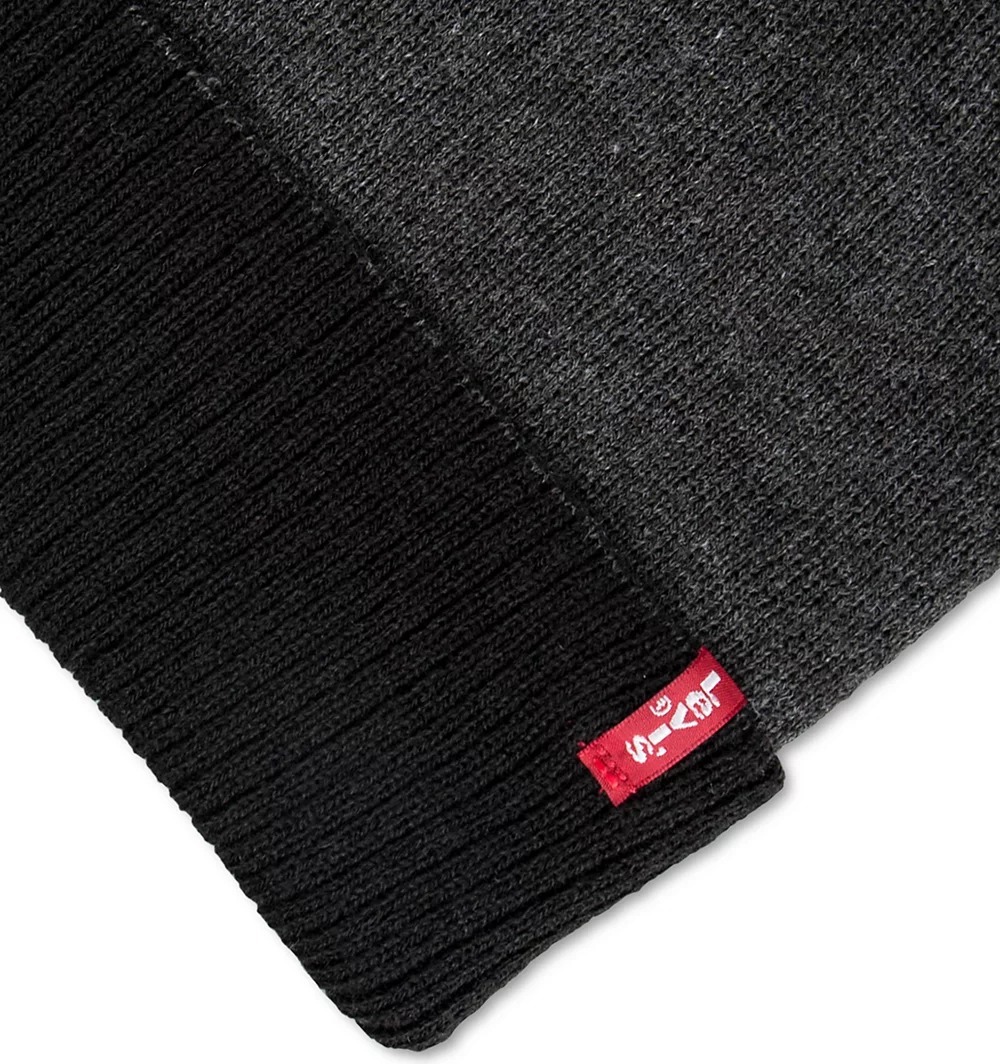 Набір Levi's шапка та рукавички 1159824658 (Чорний/Сірий One size) — фото 5