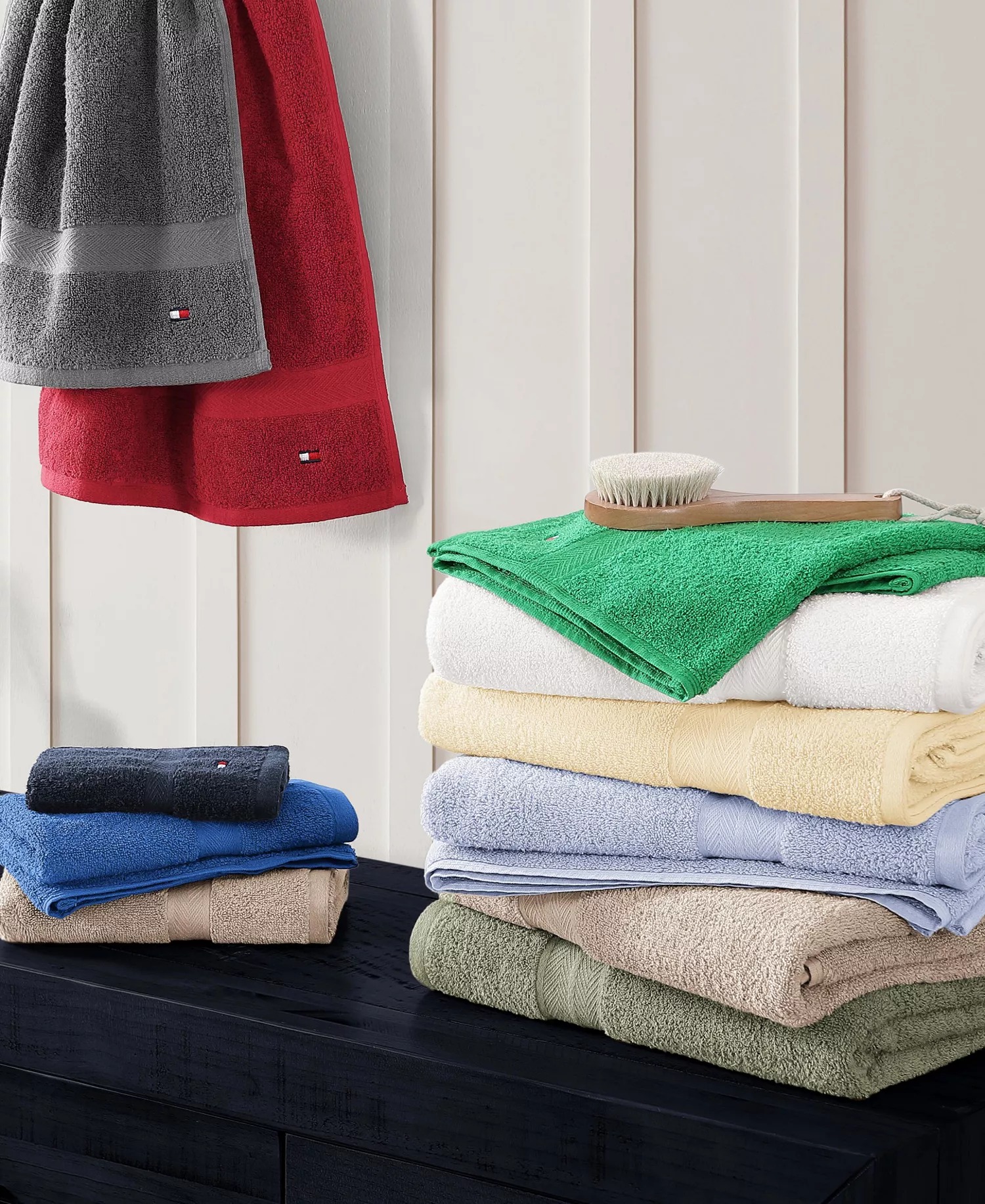 Банний рушник Tommy Hilfiger Modern American 1159851958 (Сірий One size) — фото 7