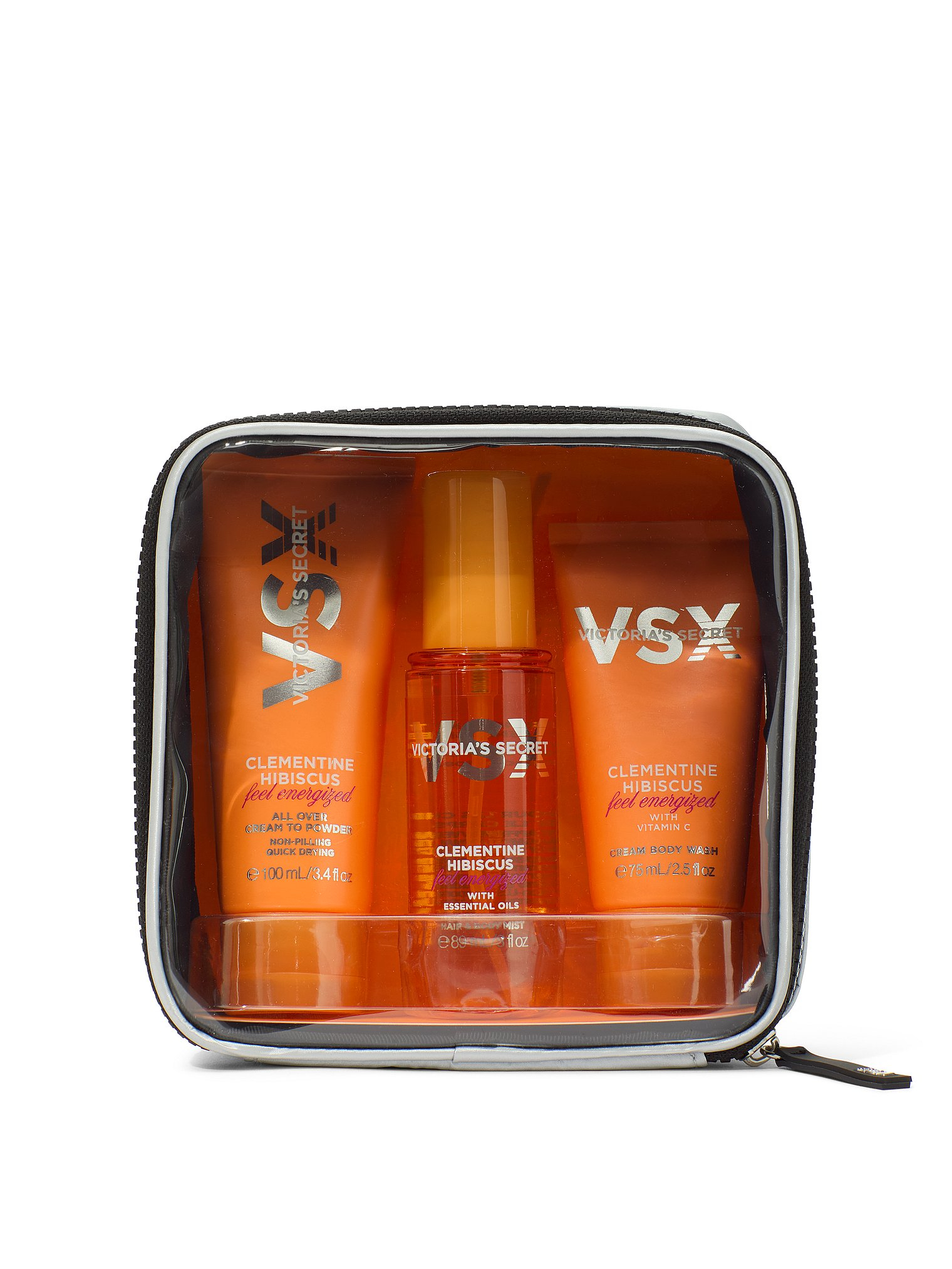 Набір для тіла Clementine Hibiscus Feel Energized Victoria Secret VSX 1159857610 (Помаранчевий One Size) — фото 1
