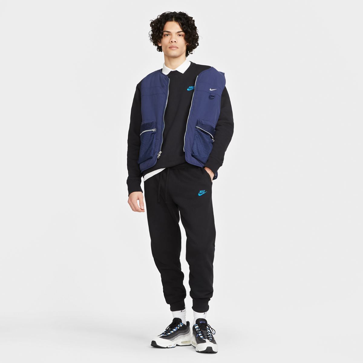 Кофта чоловіча Nike Sportswear Club Black — фото 6