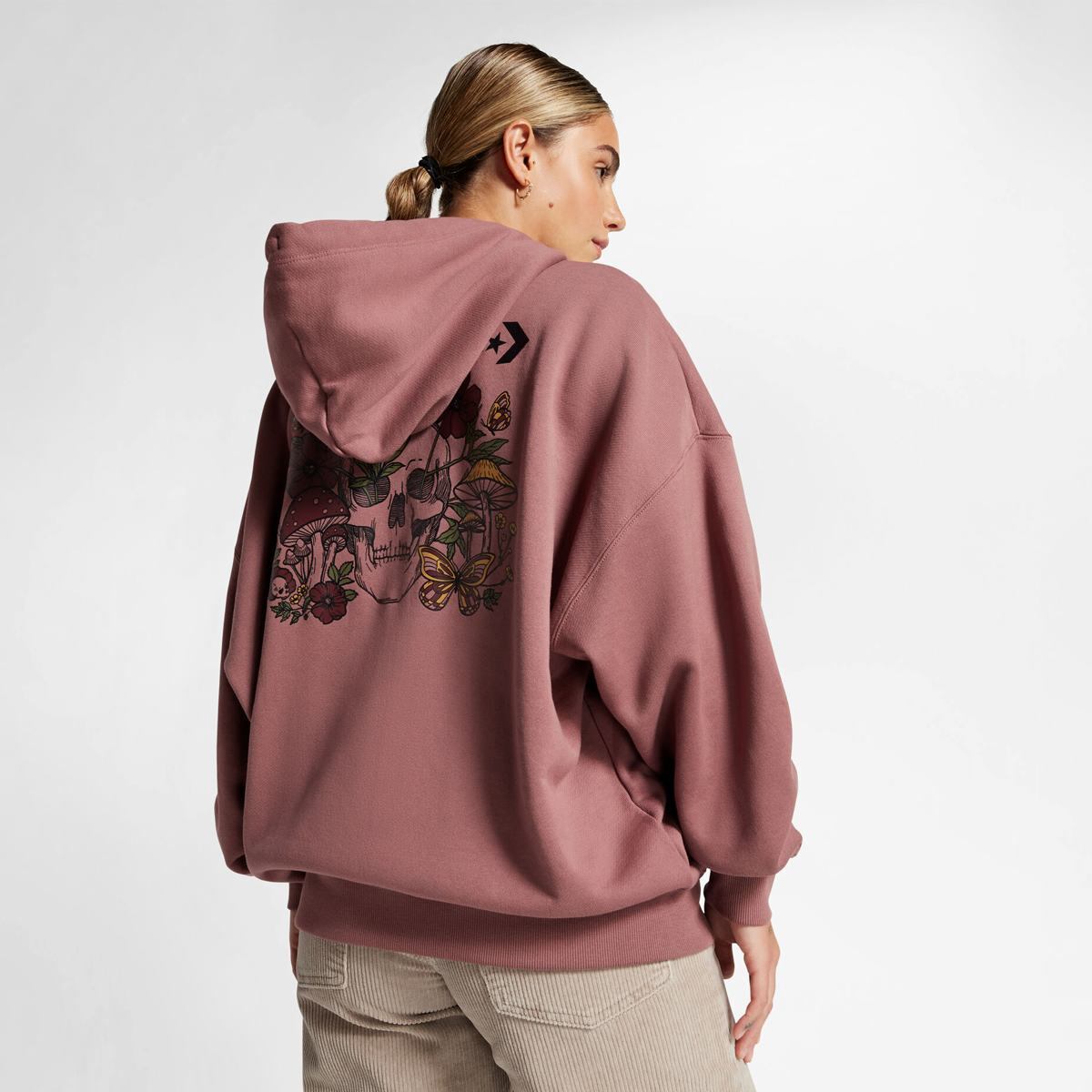 Жіноча толстовка Converse Blooming Skate Full Zip Hoodie 10026045-283, S — фото 3