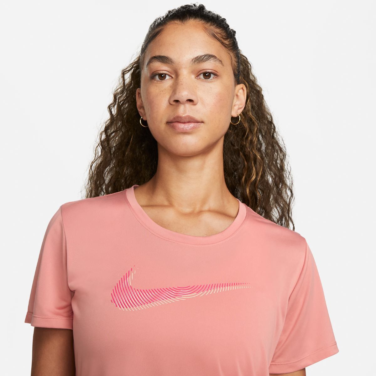 Жіноча футболка Nike W Dri-Fit Swoosh Hbr Ss Top FB4696-618, M — фото 4