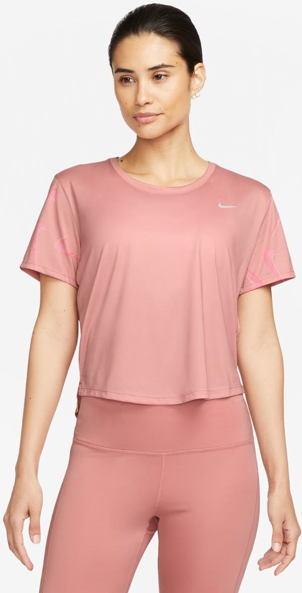 Жіноча футболка Nike W Dri-Fit Swoosh Aop Ss Crop FB4681-618, L — фото 2