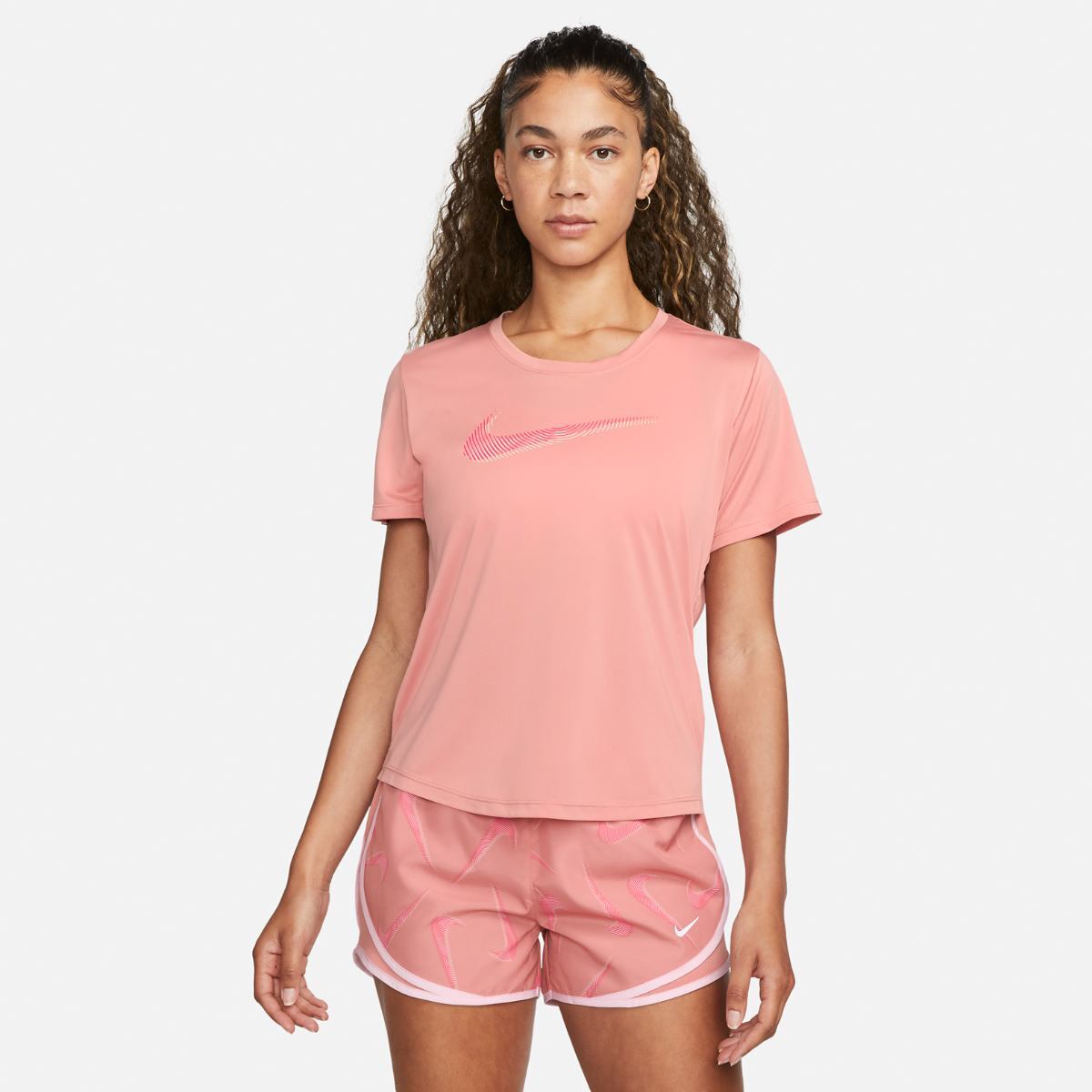 Жіноча футболка Nike W Dri-Fit Swoosh Hbr Ss Top FB4696-618, M — фото 2