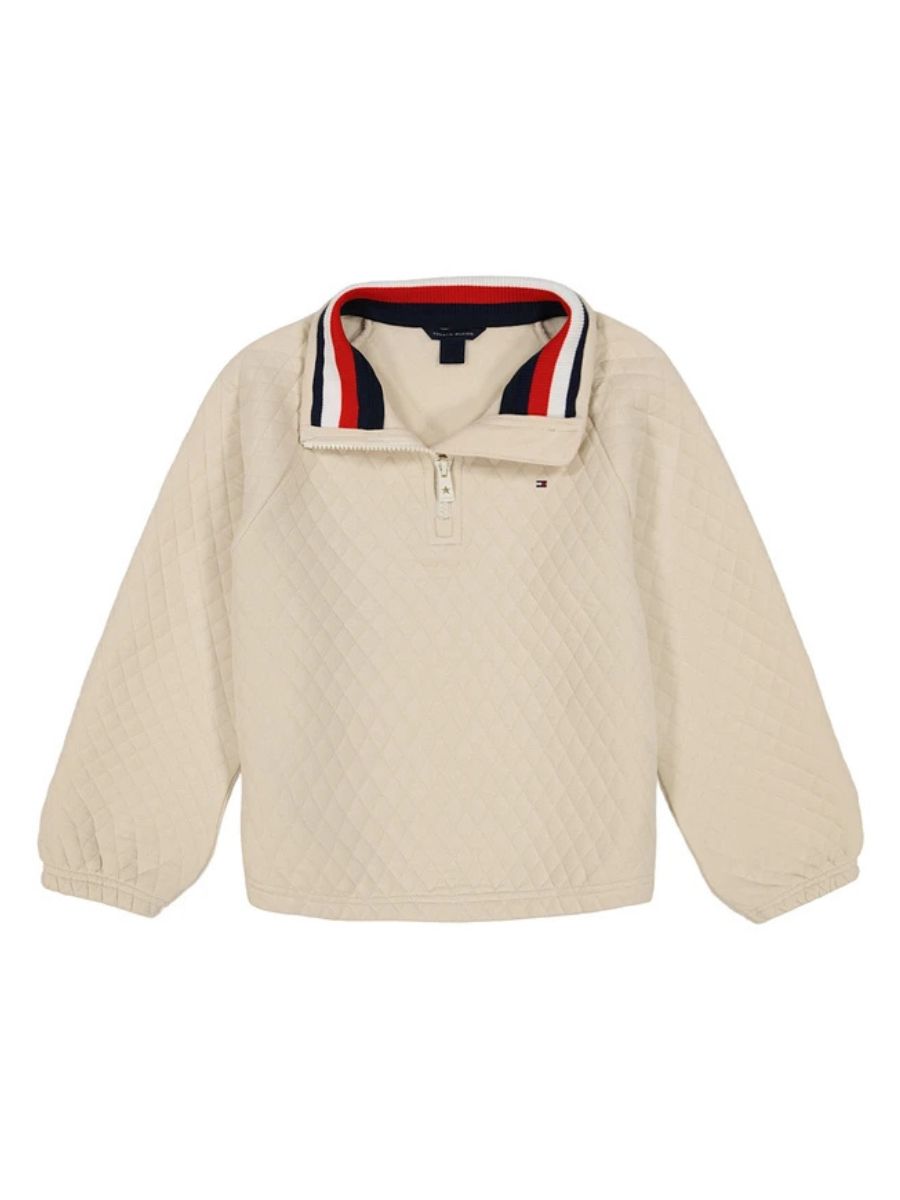 Дитяча стьобана толстовка Tommy Hilfiger на напівблискавці 1159840631 — фото 1