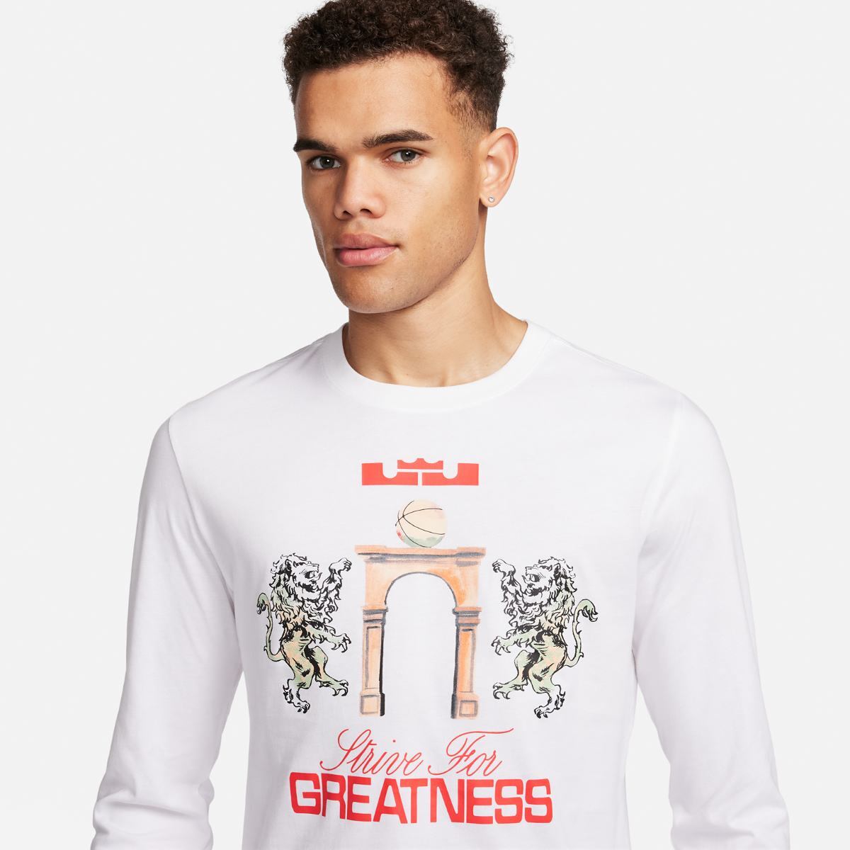 Чоловіча футболка З Довгим Рукавом Nike Lebron James M Tee Ls Sp24 FQ4908-100, M — фото 4