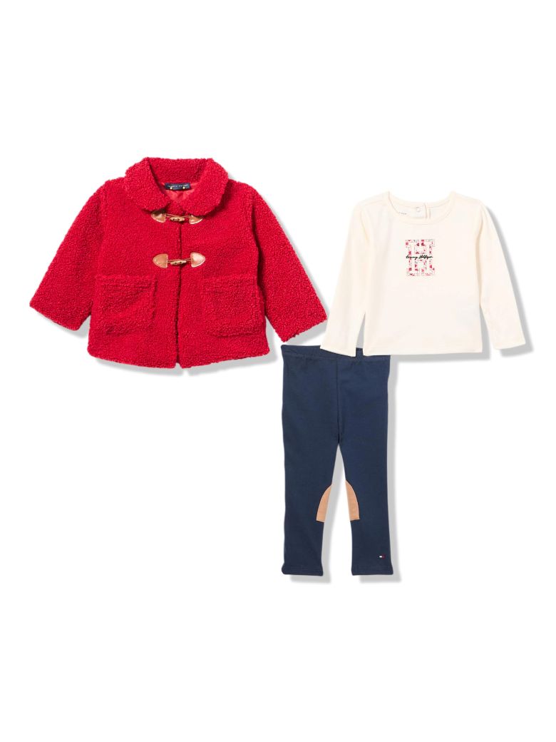 Дитячий комплект Tommy Hilfiger пальто, лонгслів та штани 1159845465 — фото 1