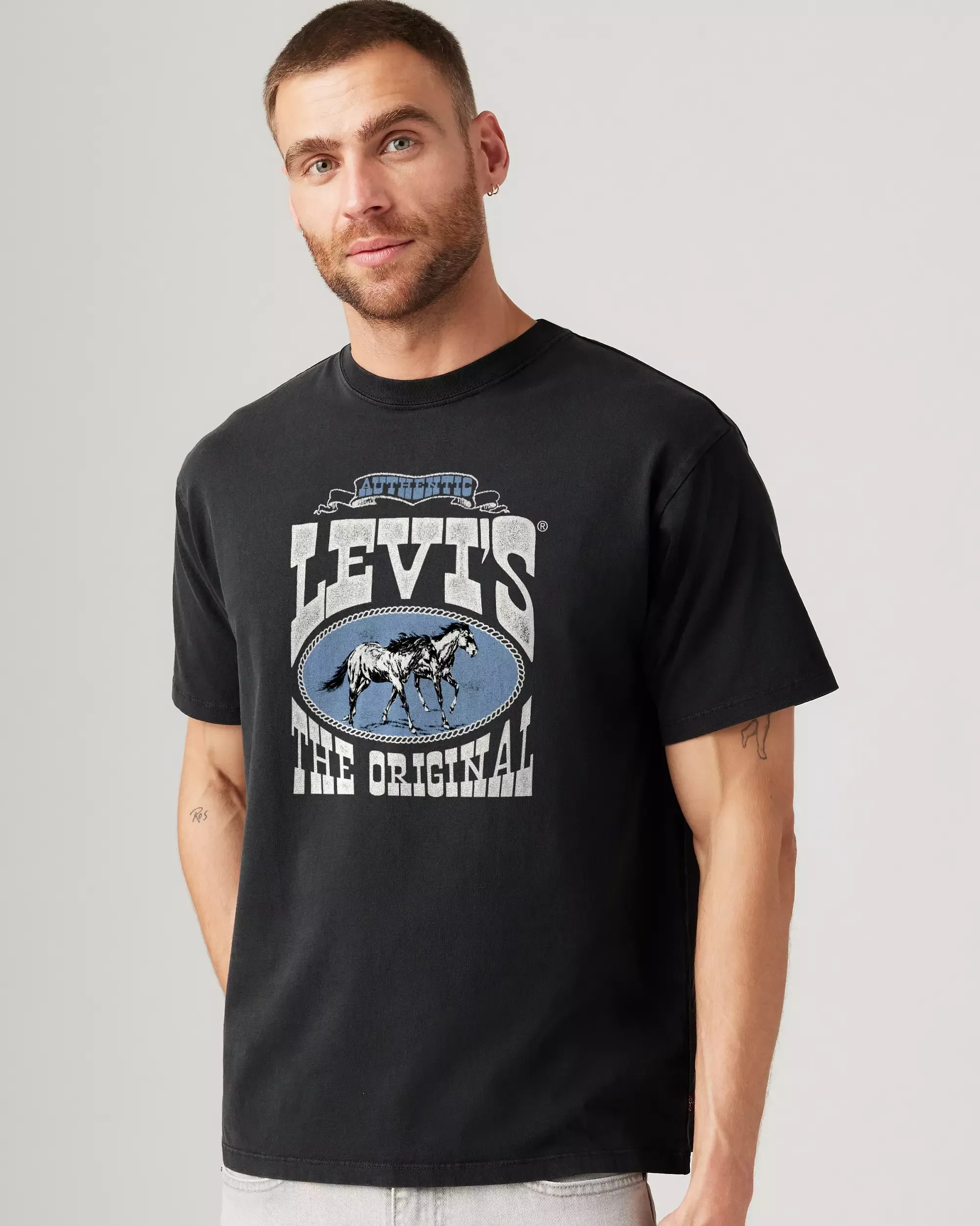 Футболка чоловіча Levi's з принтом 1159845823 — фото 1