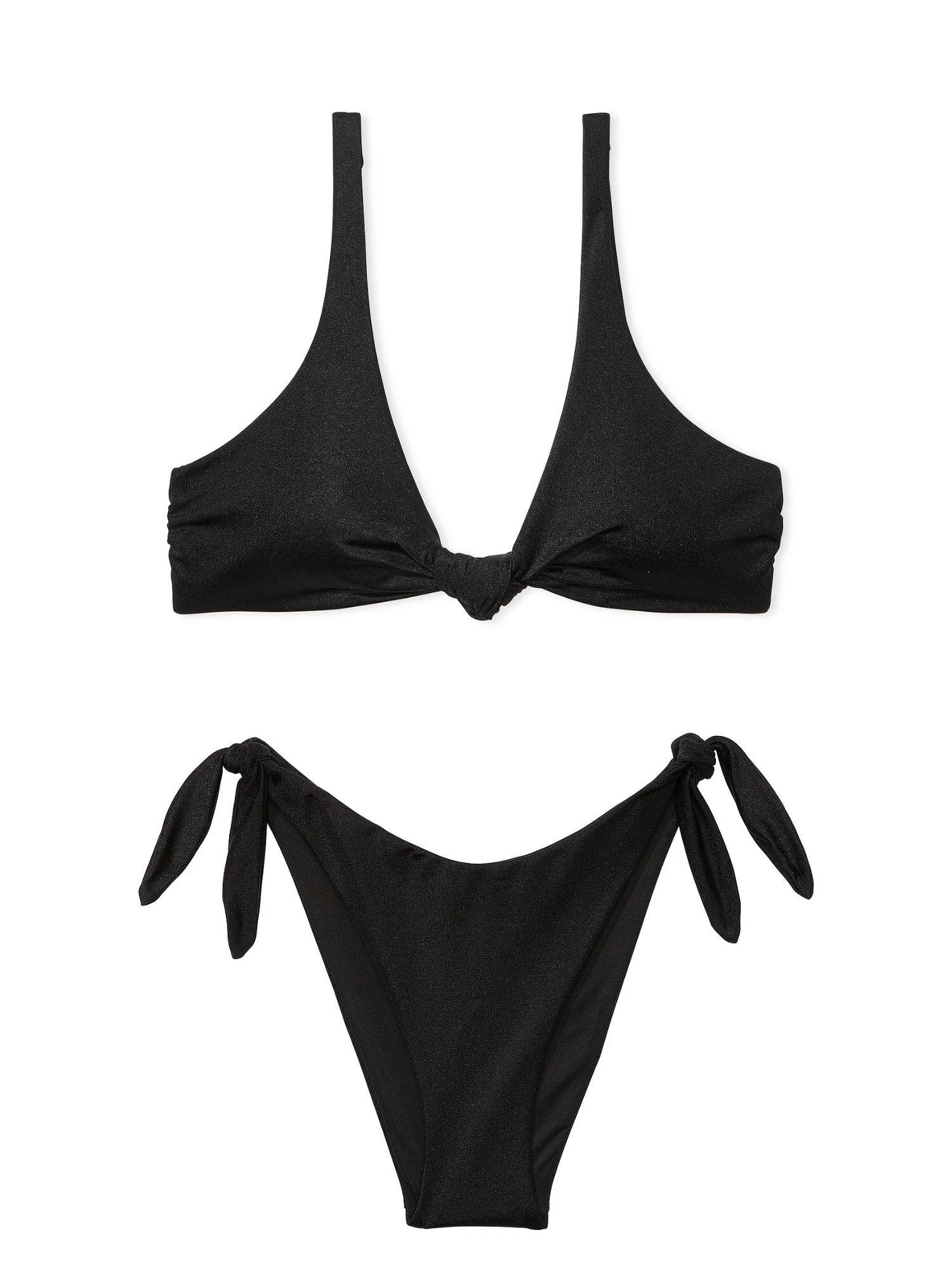 Роздільний купальник Victoria's Secret топ та плавки бразилії 1159845737 (Чорний XS) — фото 1
