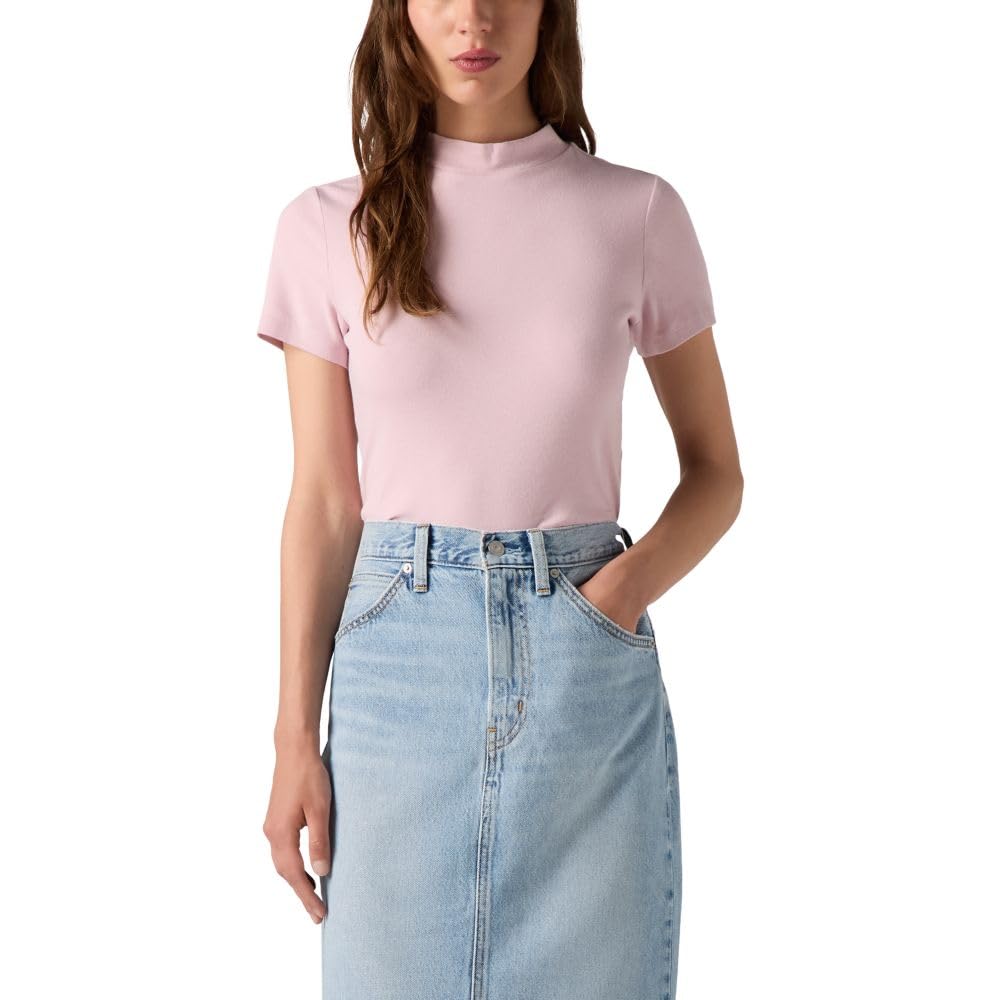 Жіноча футболка Levi's з високим коміром 1159844356 (бузковий XS) — фото 1