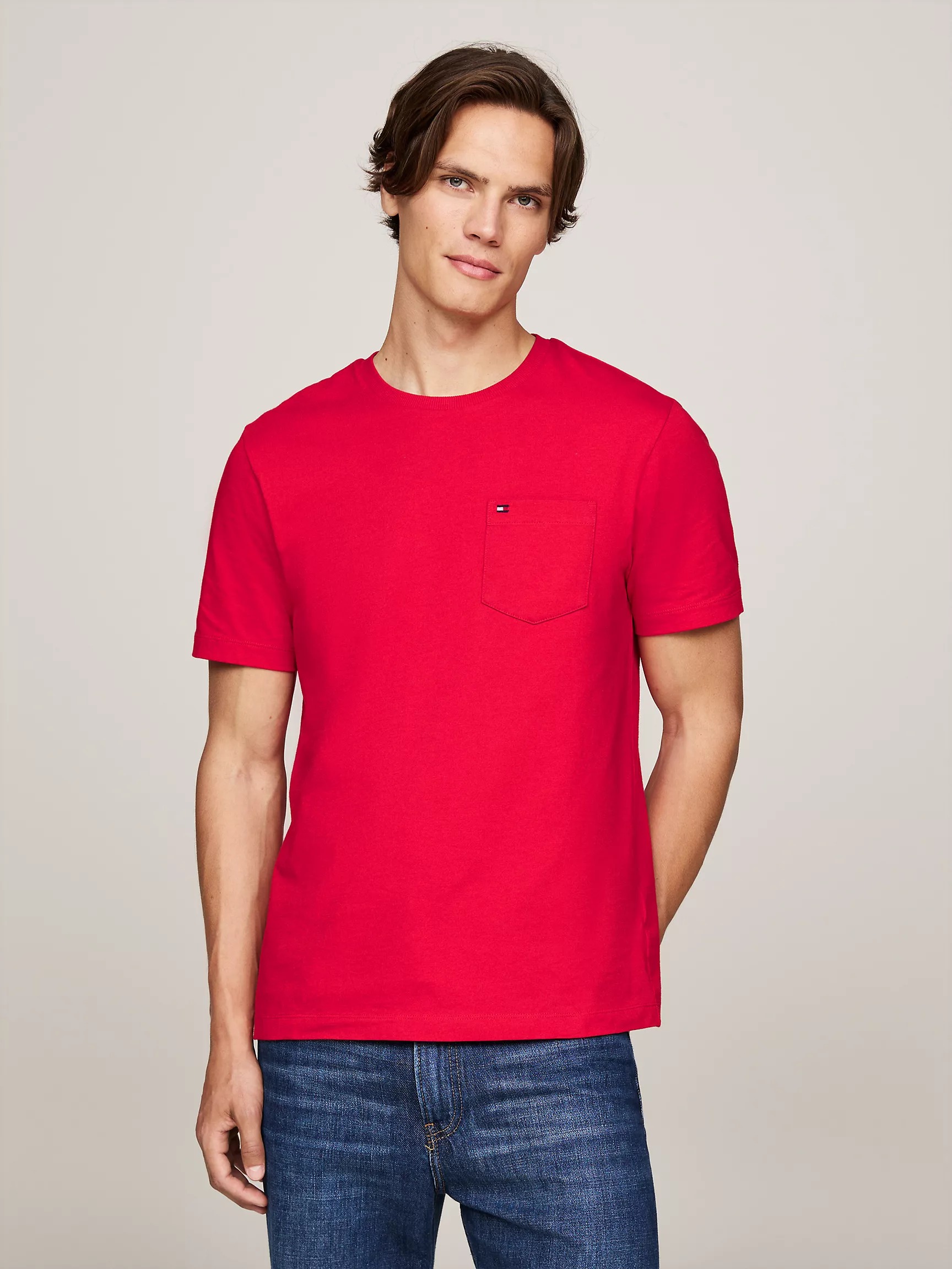 Чоловічі футболки Tommy Hilfiger з кишенею 1159844364 (Червоний L) — фото 1